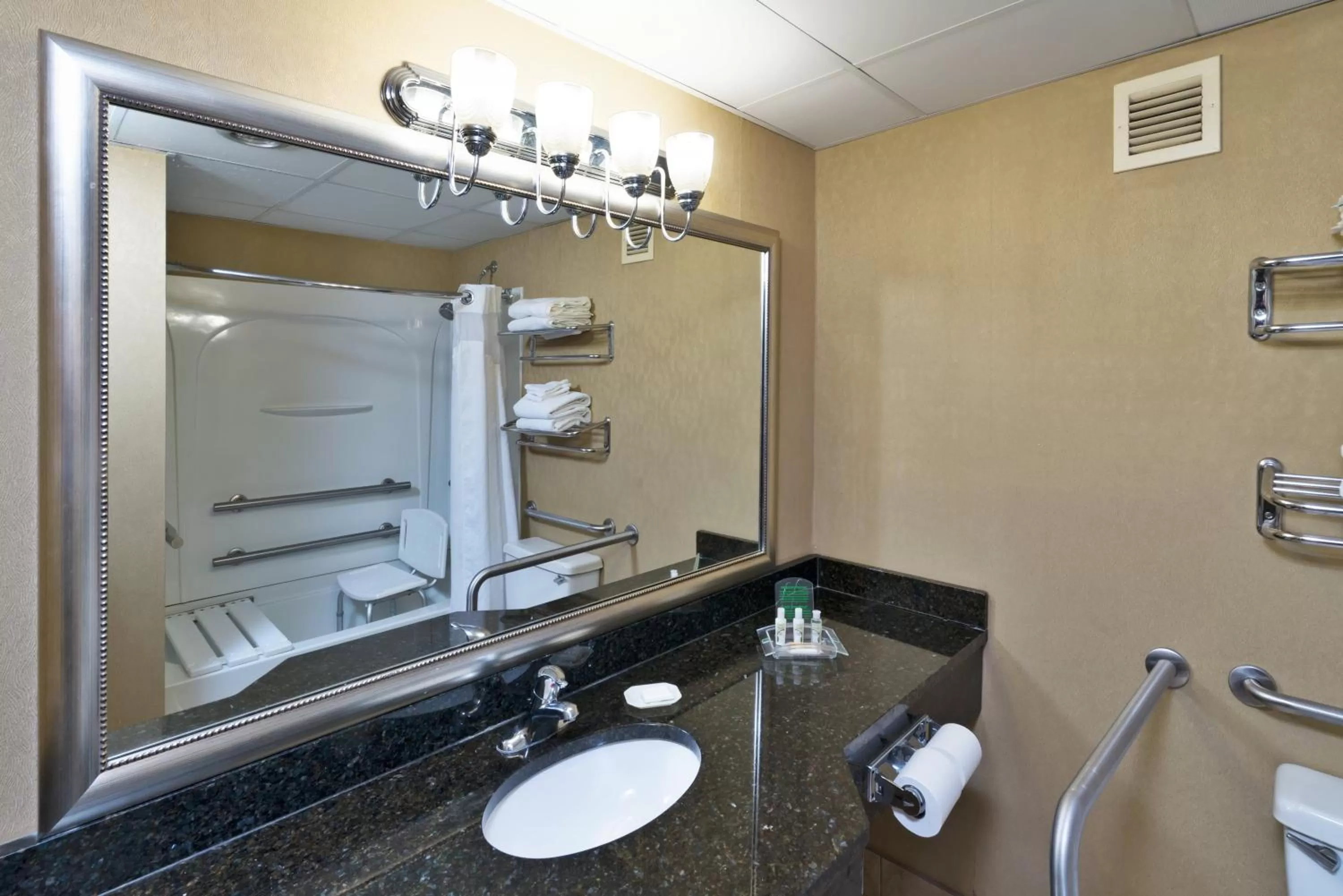 Bathroom in Wyndham Garden Totowa