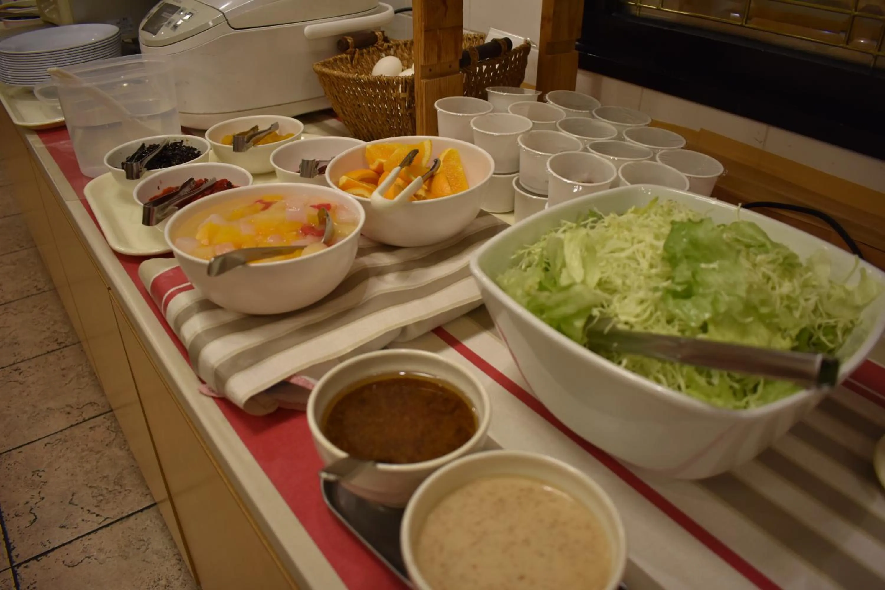 Buffet breakfast in Hotel Crown Hills Toyokawa