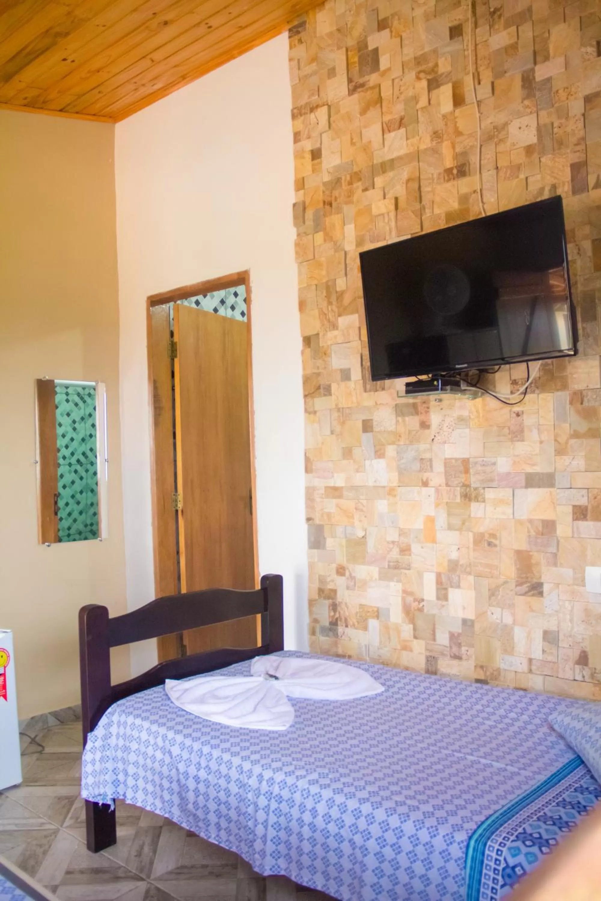 Bed in Pousada e Chales Por do Sol