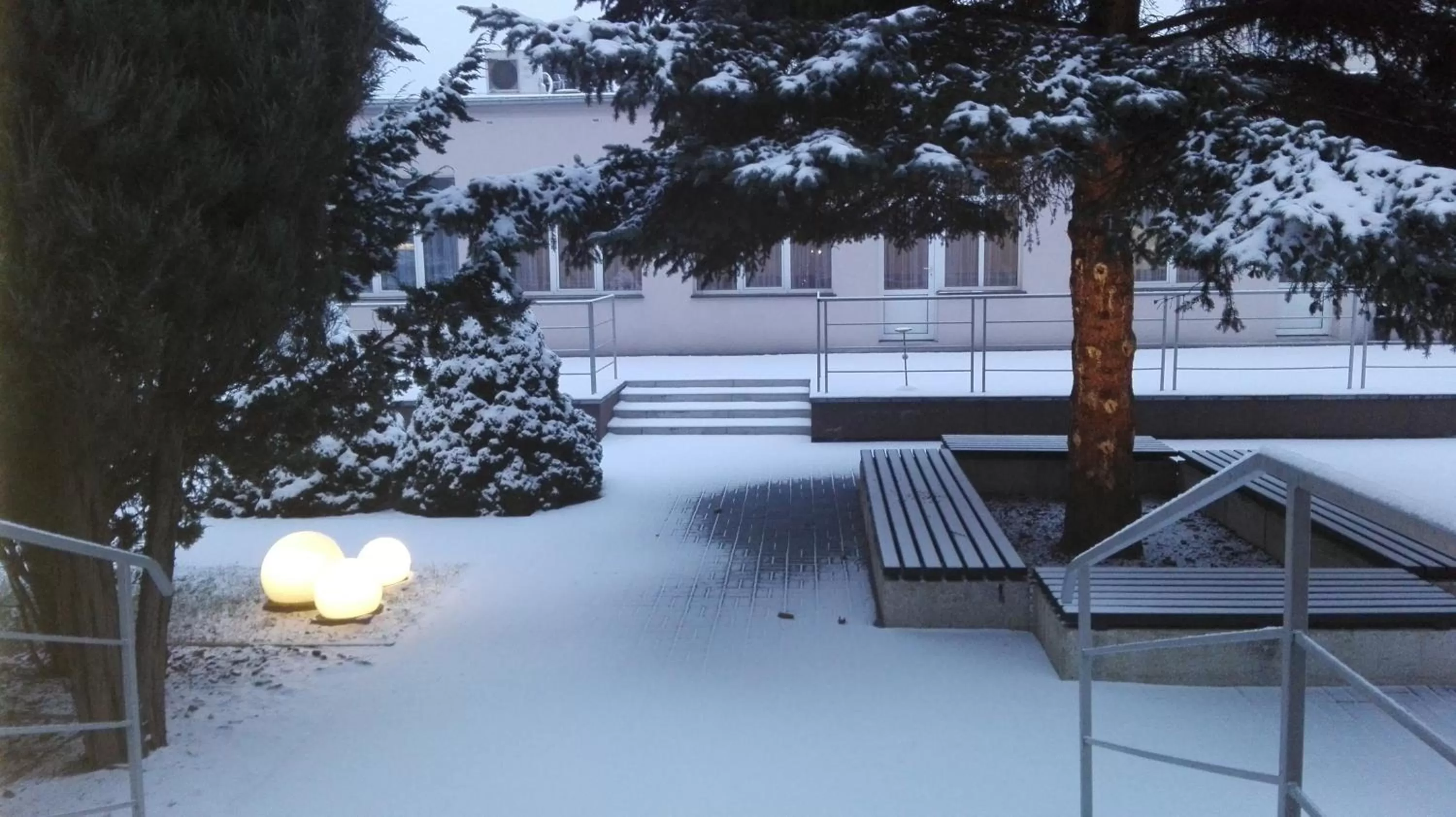 Patio, Winter in HOTEL ODR