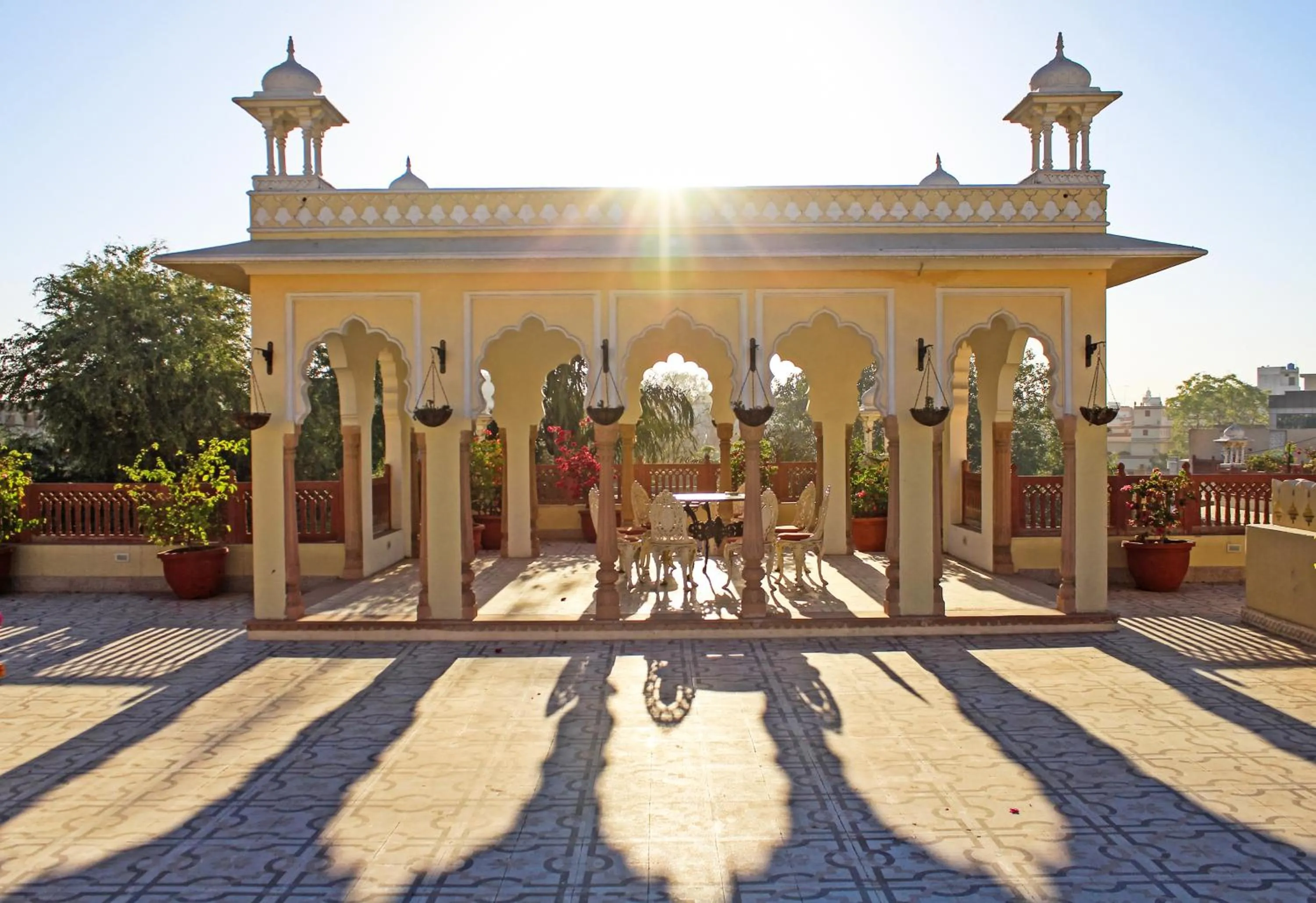 Patio in Alsisar Haveli - Heritage Hotel