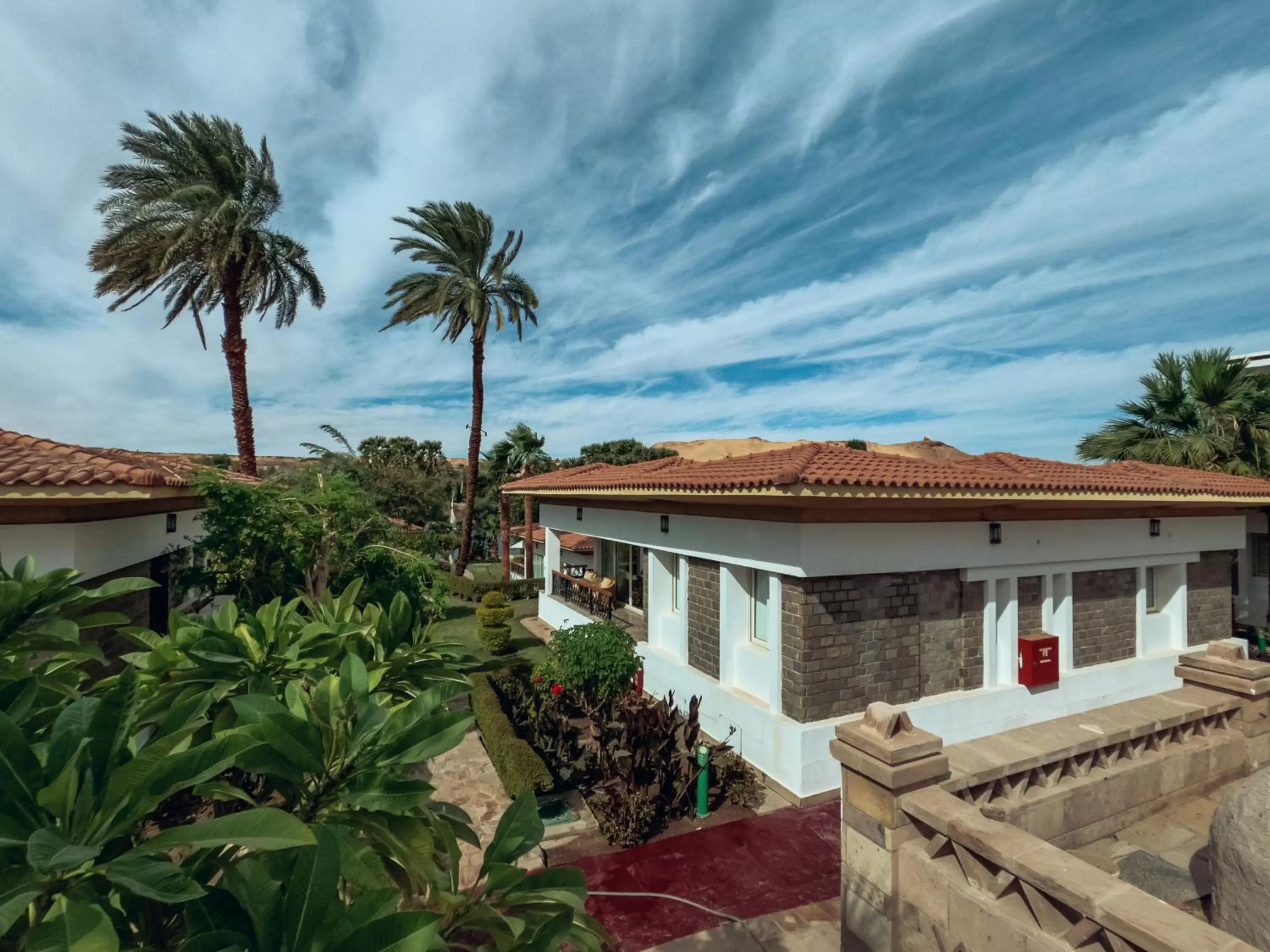 Garden view in Mövenpick Resort Aswan