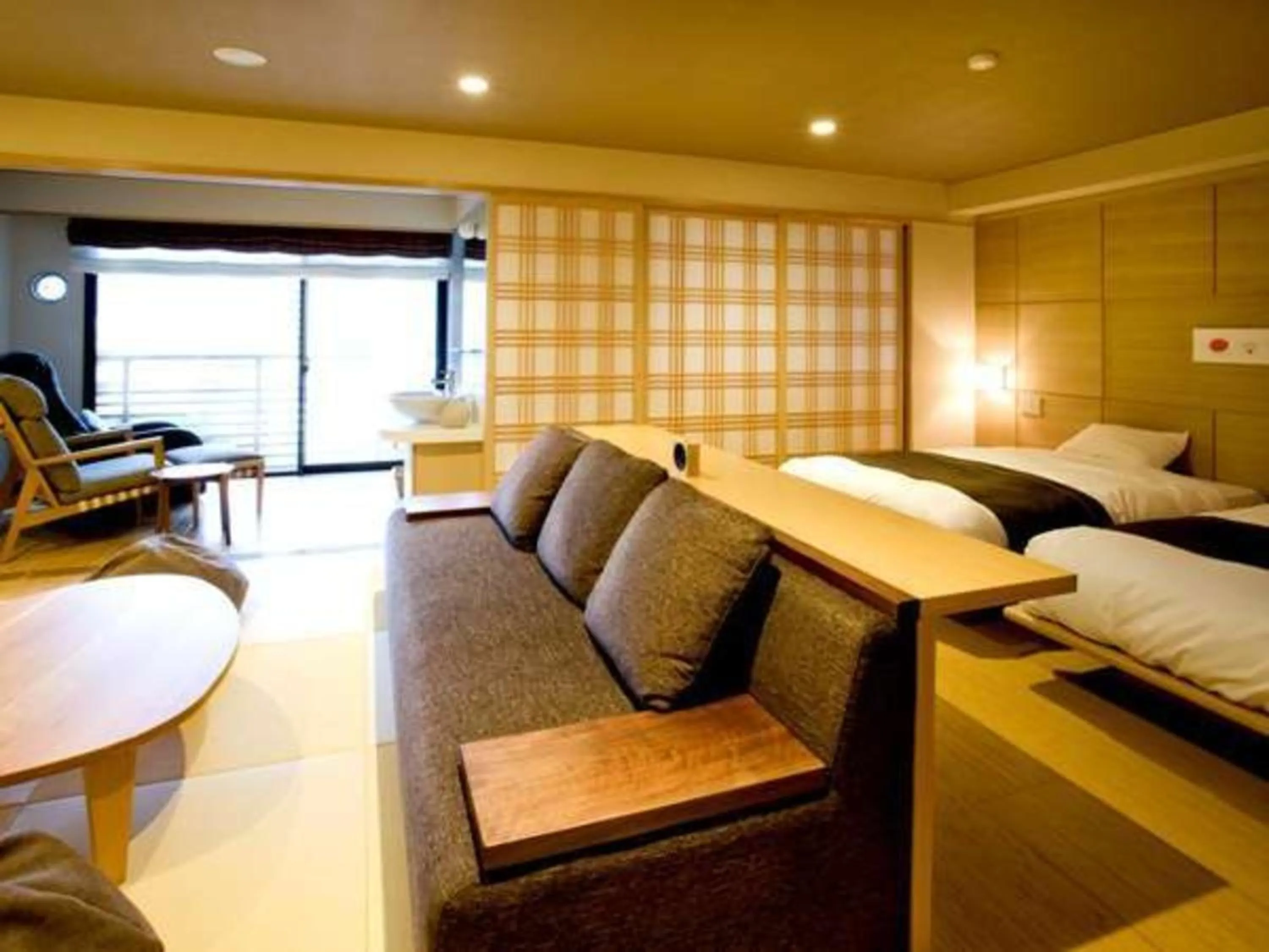 Photo of the whole room, Bed in Hana Beppu