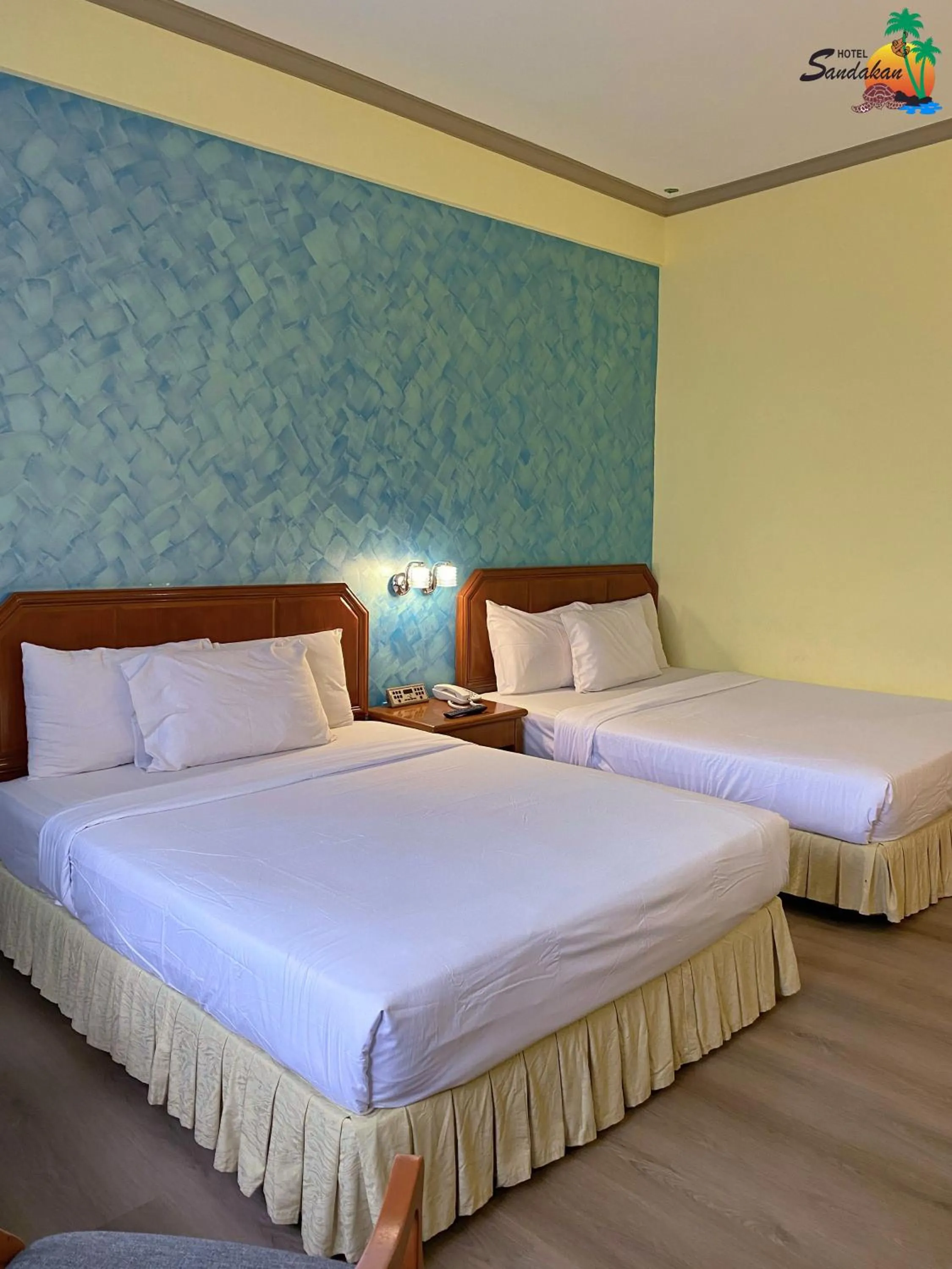 Bed in Hotel Sandakan