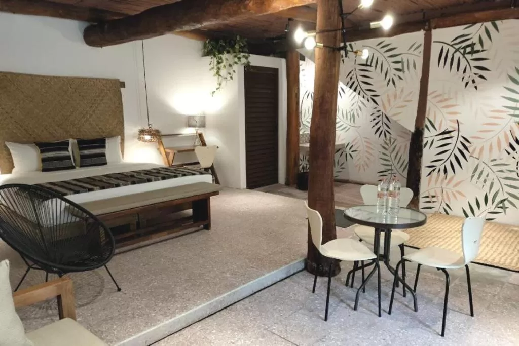 Bed in Hotel Villas Colibrí Suites & Bungalows