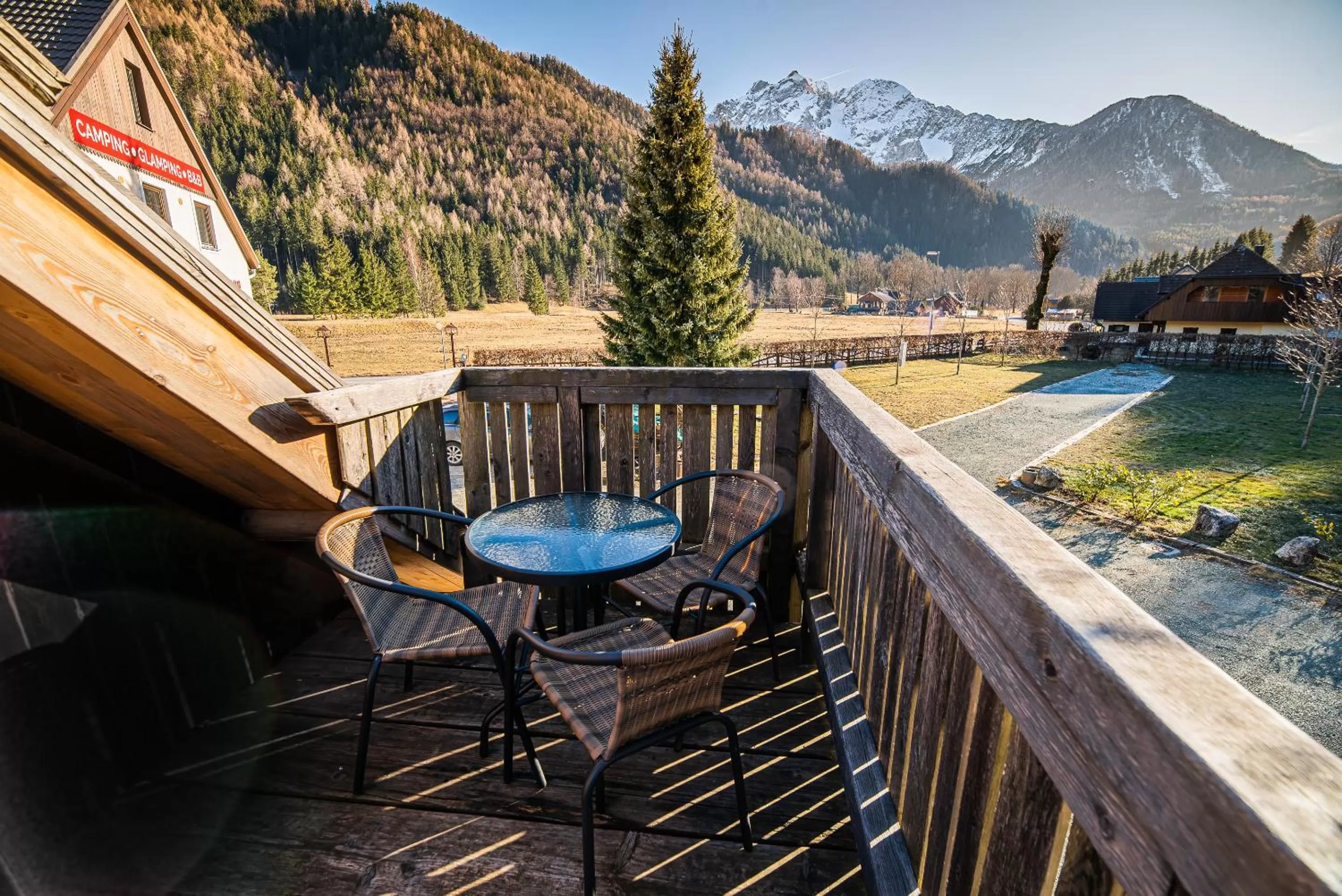Balcony/Terrace in Cvet gora - Camping, Glamping and Accomodations