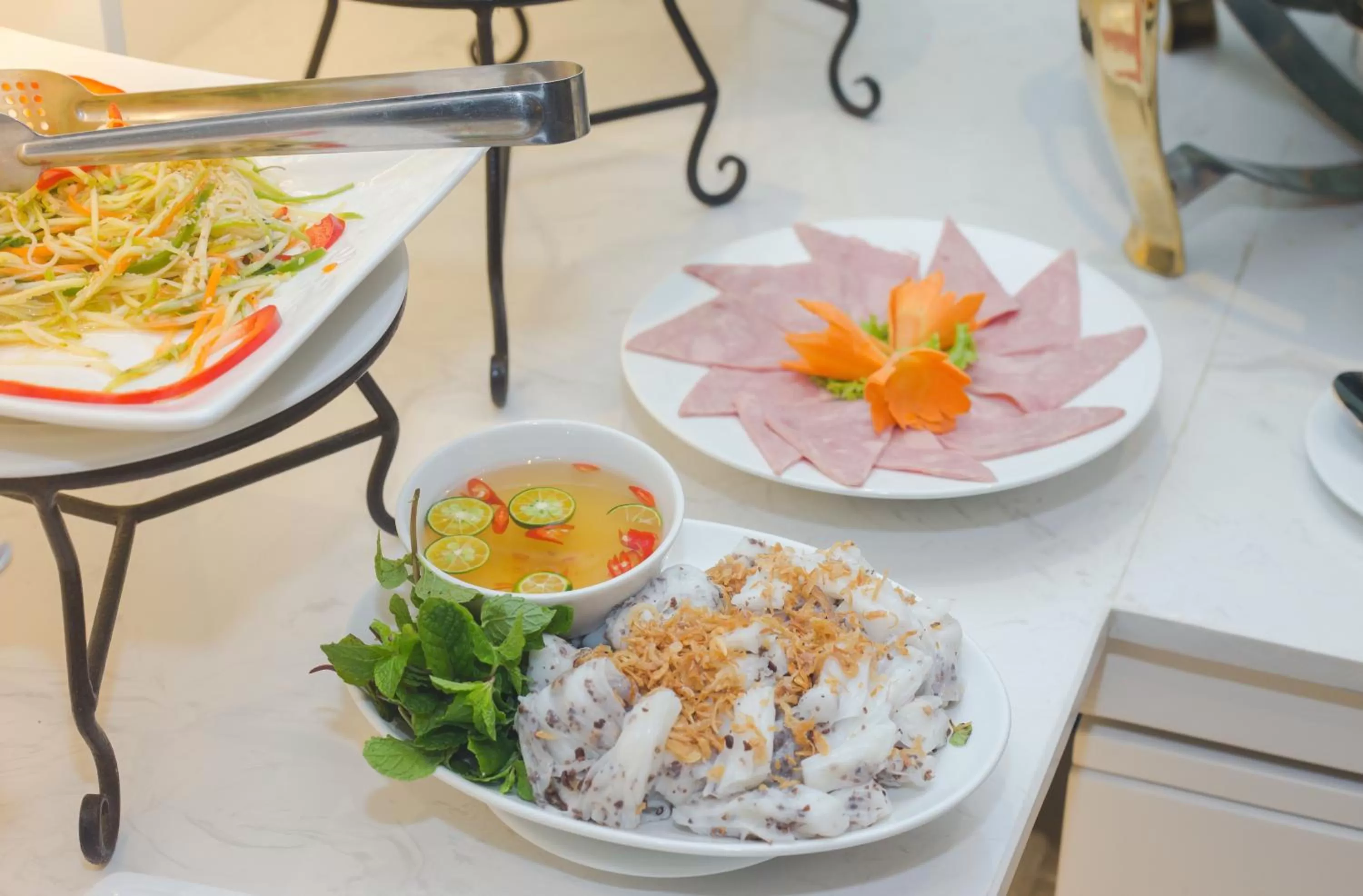 Buffet breakfast in Luxury Old Quarter Hotel & Gym