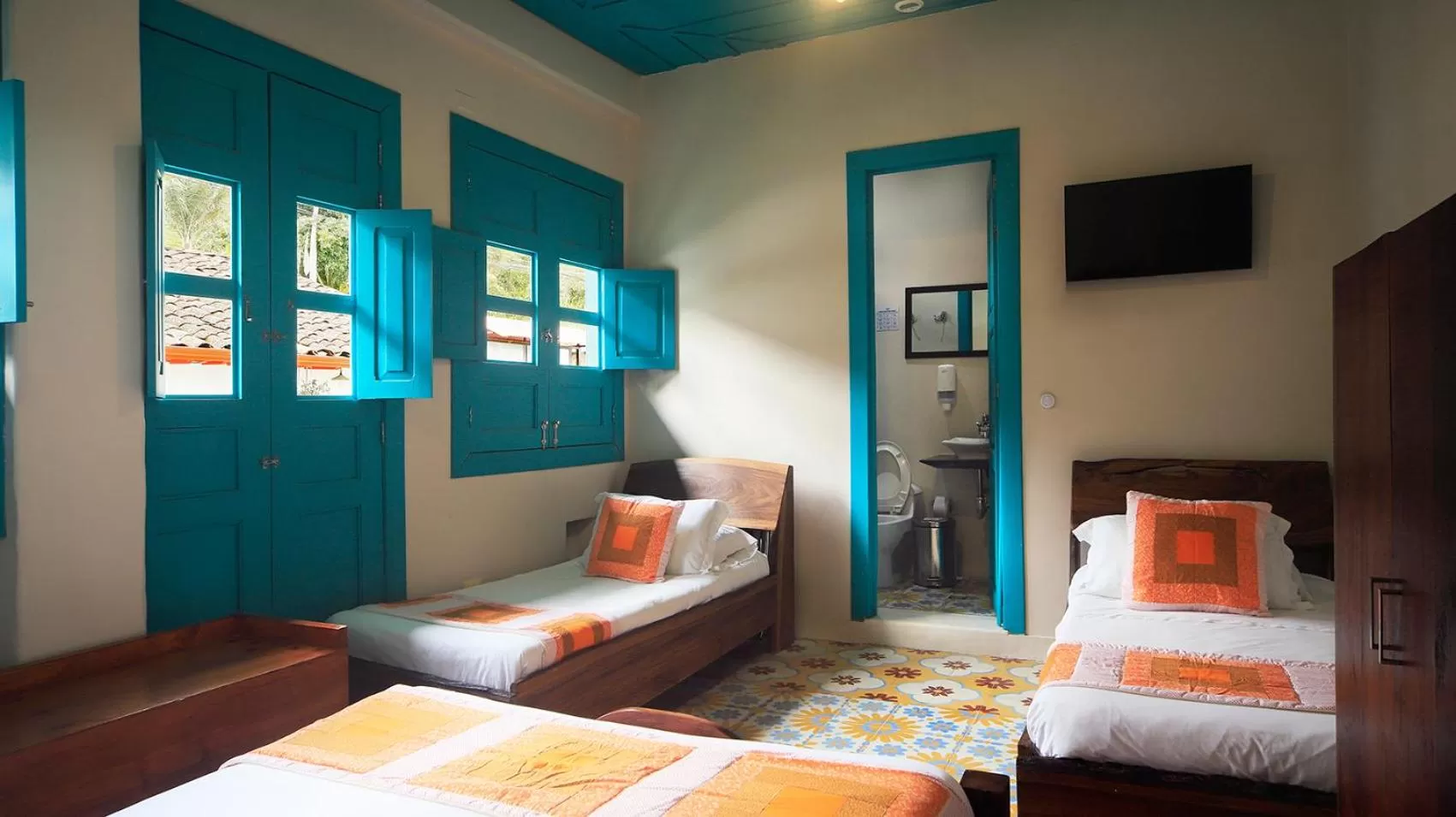 Bed in Casa de las Dos Palmas