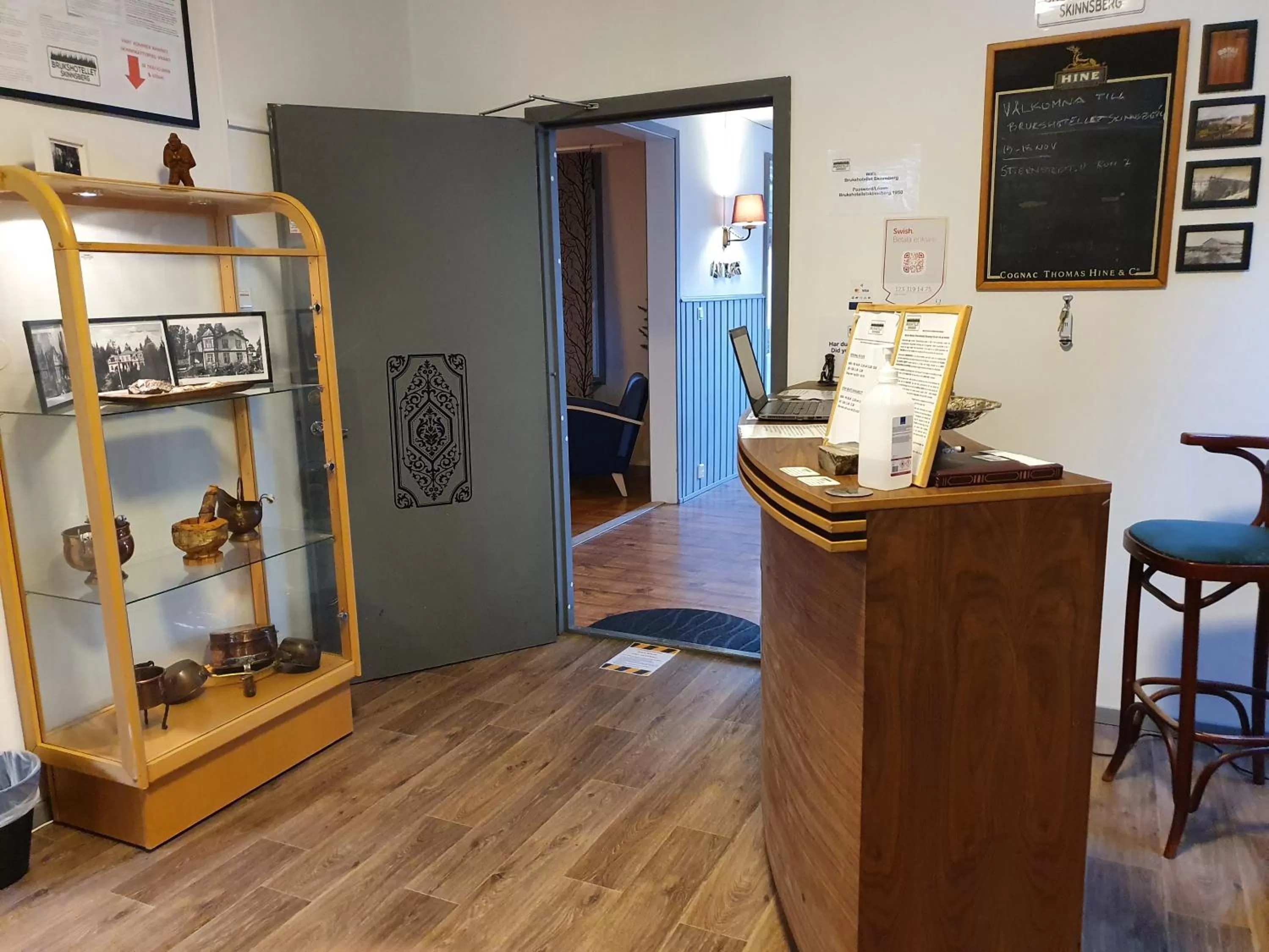 Lobby or reception in Brukshotellet Skinnsberg