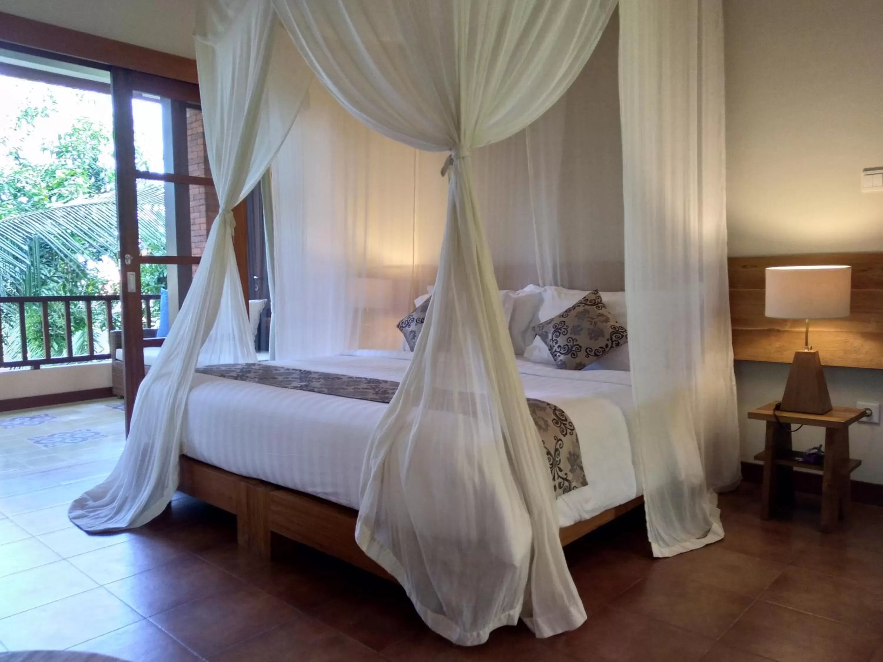 Bed in Ubud Lestari Bungalows