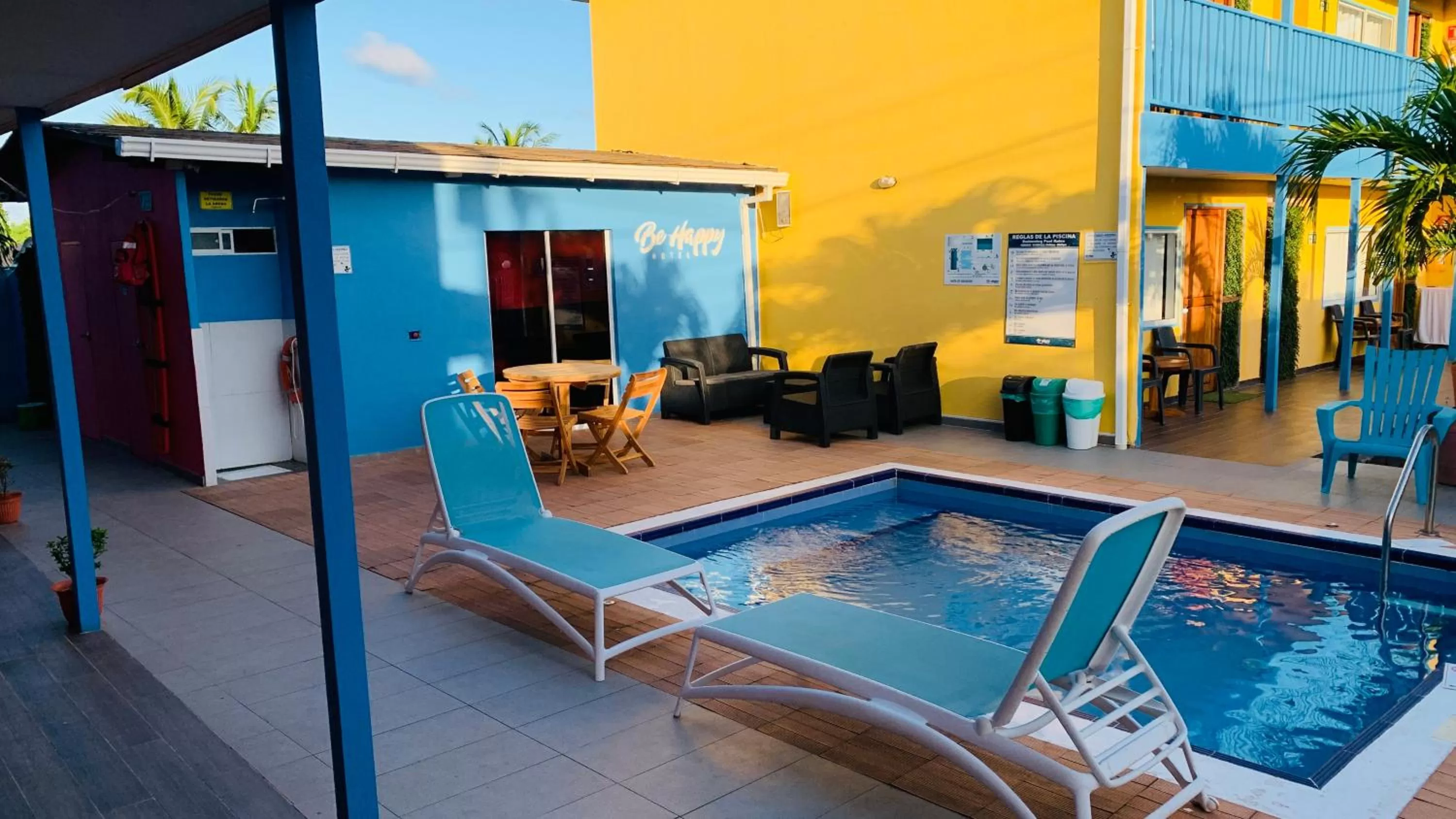 Pool view in Be Happy Hotel