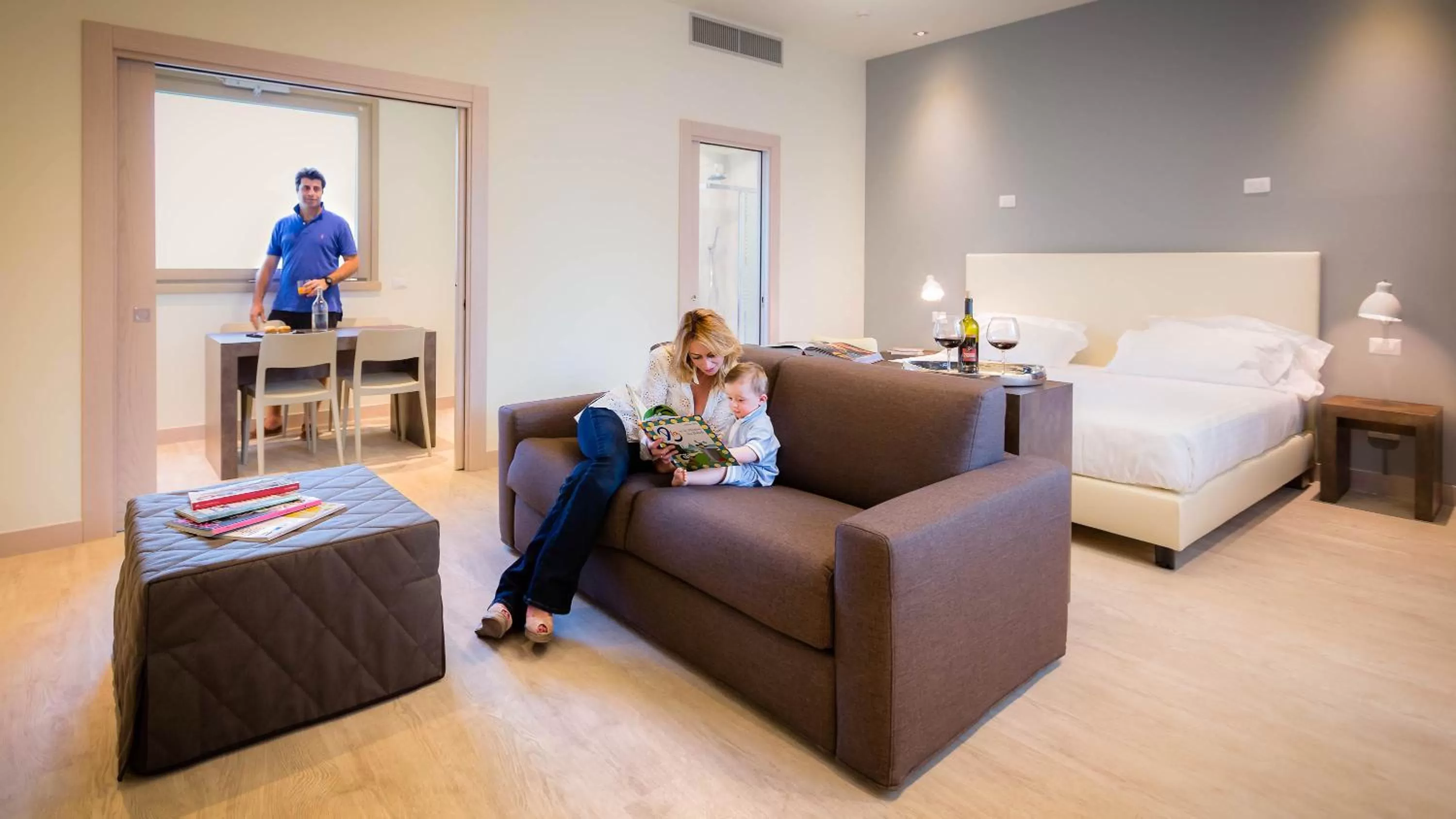 Living room, Bed in Forte16 View & SPA