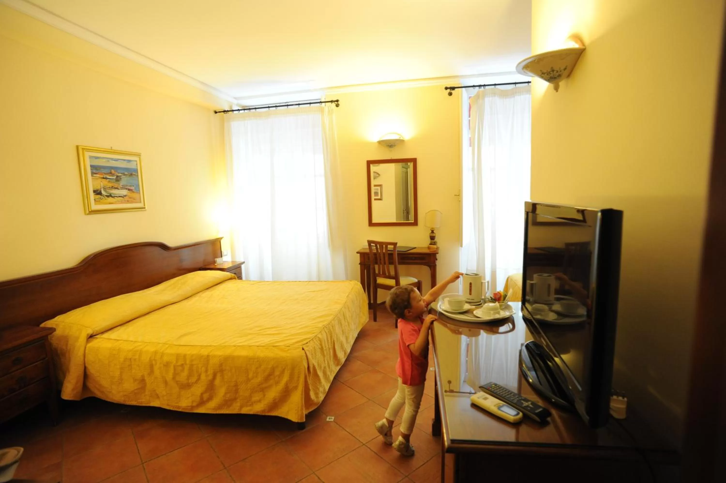 Bed in Hotel Mediterraneo