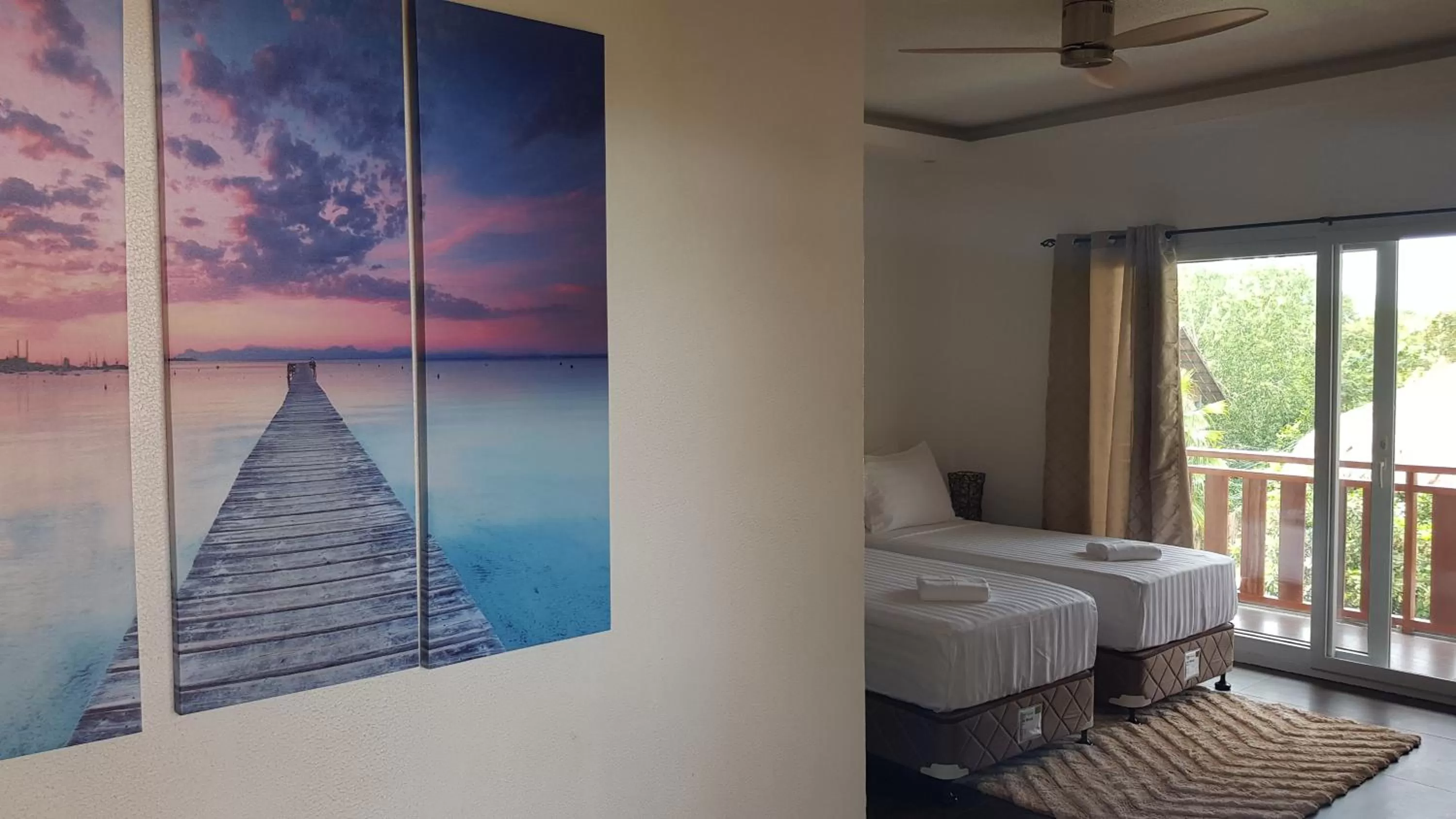 Bedroom, Bed in Scent of Green Papaya