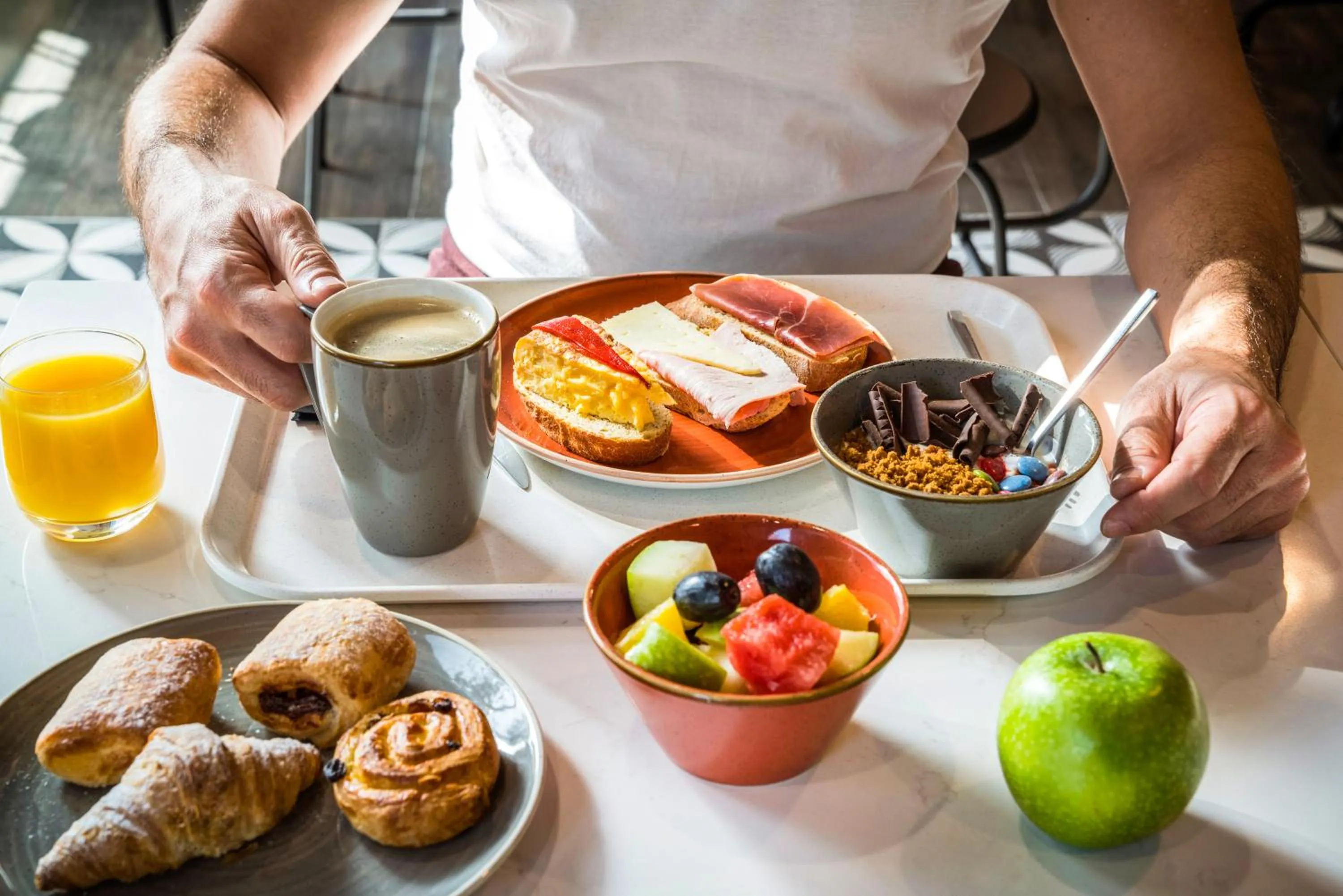 Breakfast in ibis Styles Barcelona City Bogatell