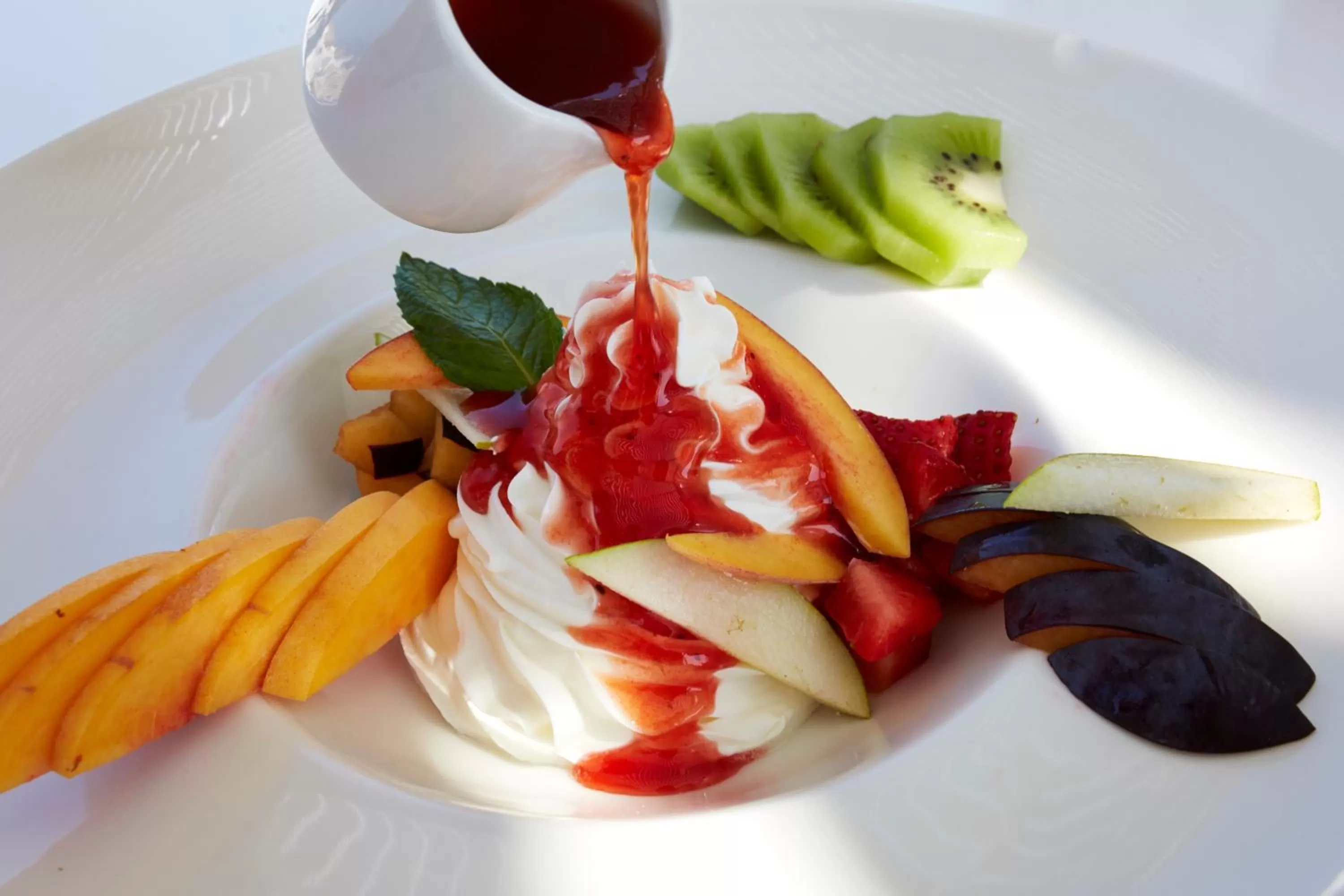 Buffet breakfast in Volcano View by Caldera Collection