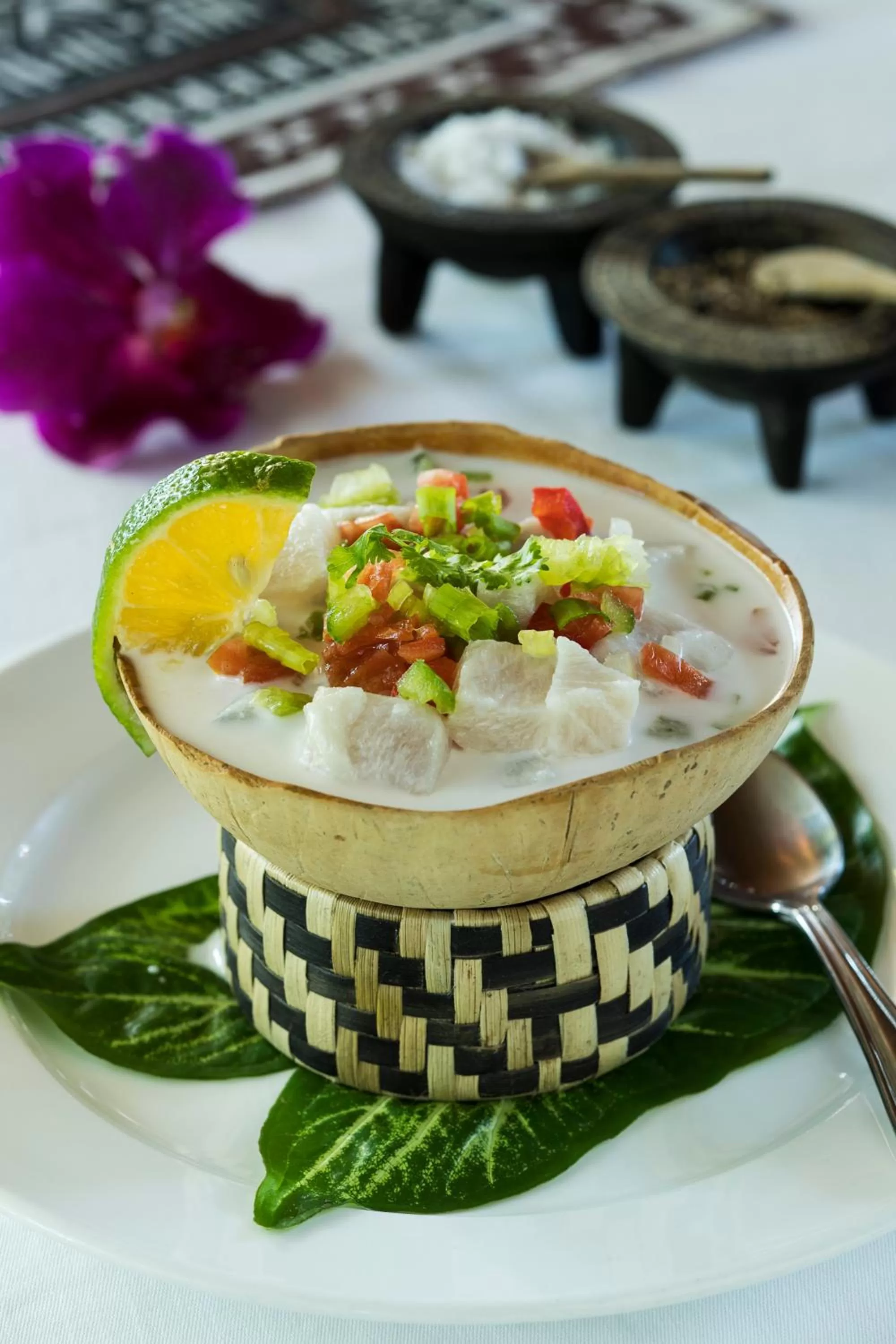 Lunch in The Fiji Orchid