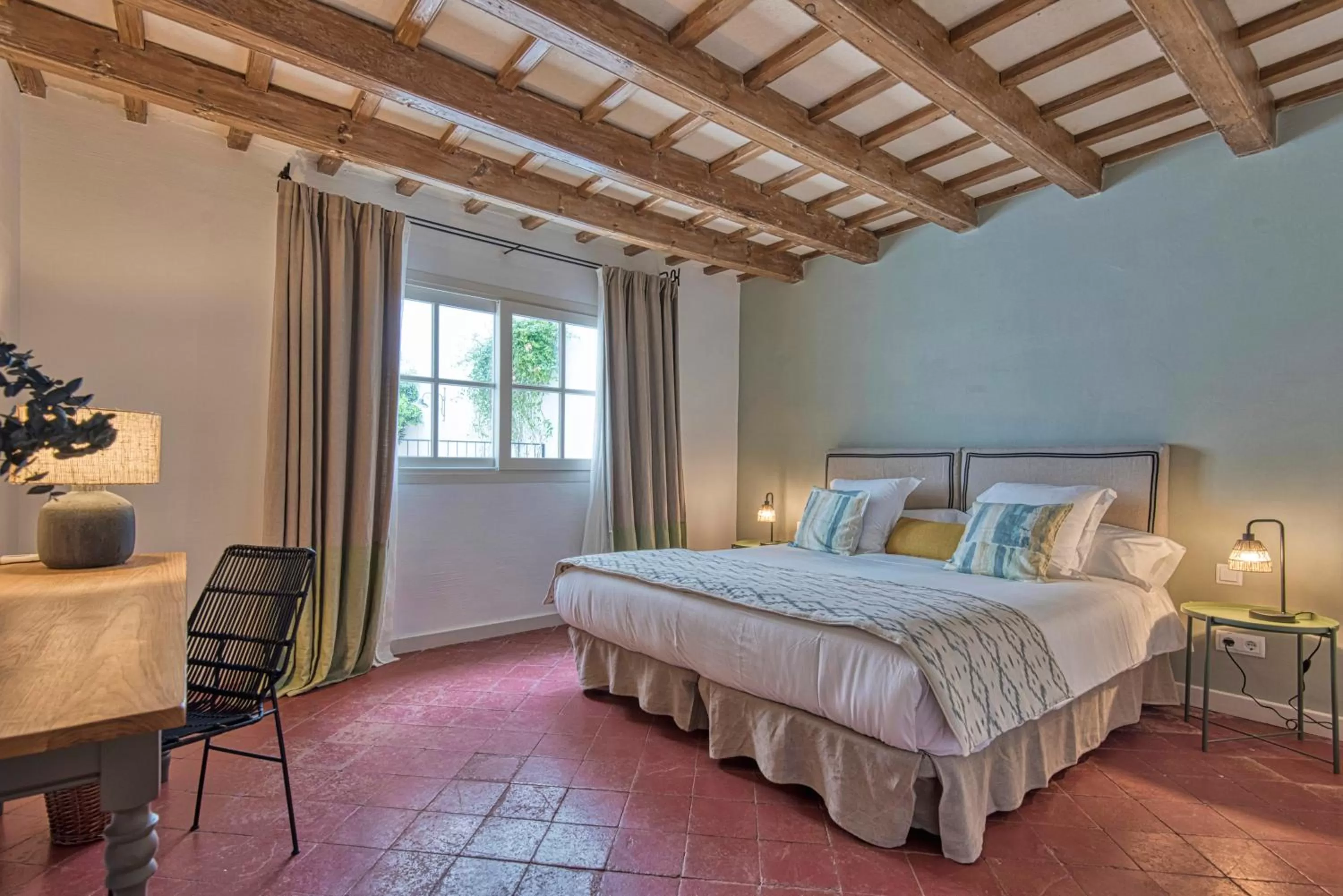 Bed in Can Alberti 1740 Boutique Hotel