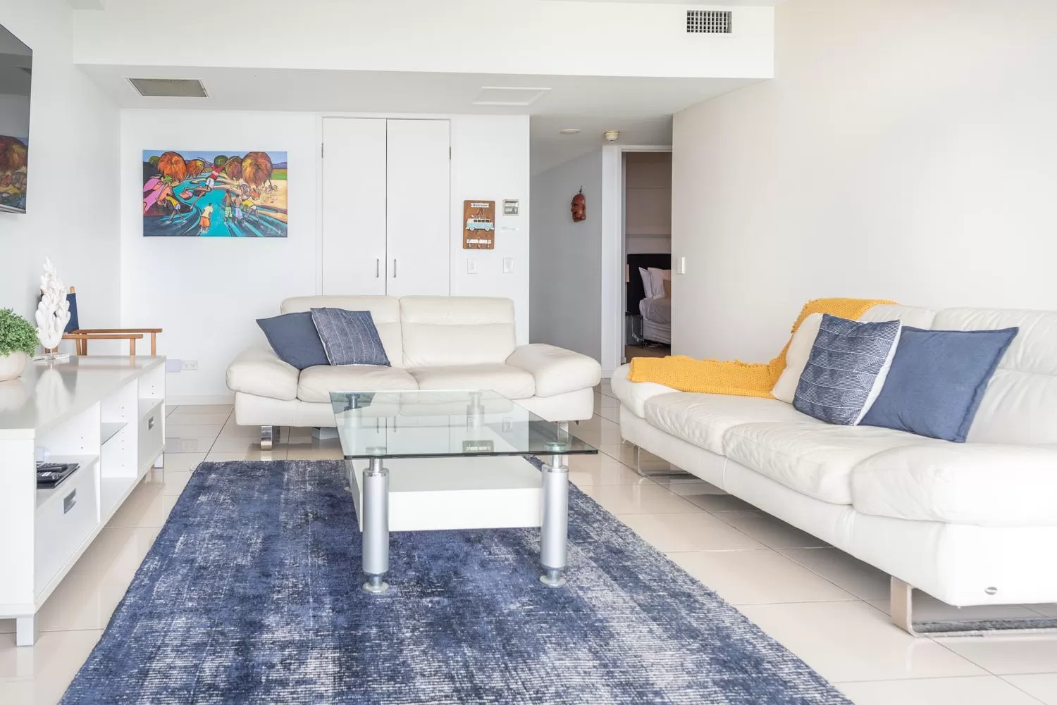 Living room in Grandview Apartments