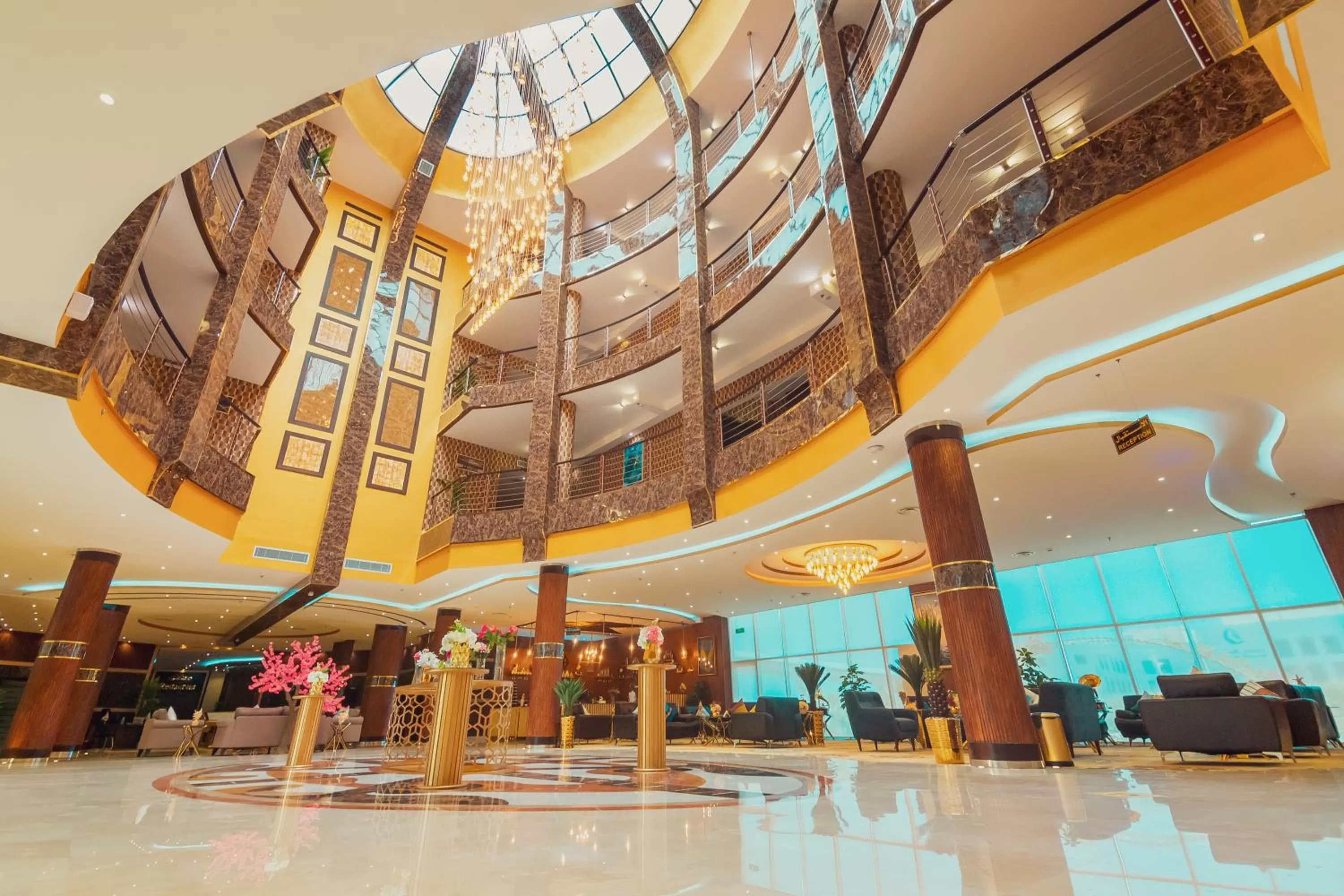 Lobby or reception in Golden Ship Hotel