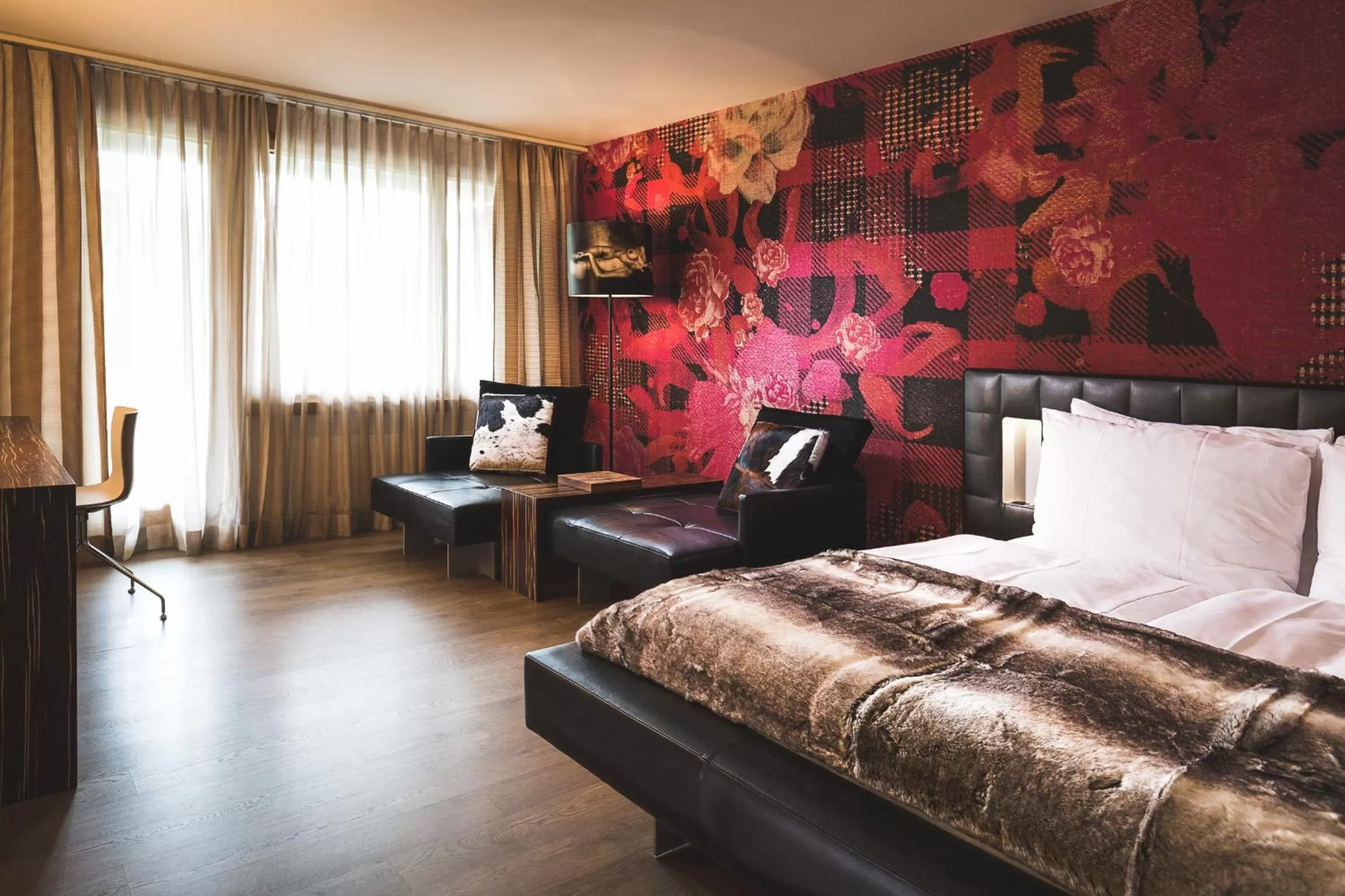 Bedroom, Bed in Kurhaus Lenzerheide