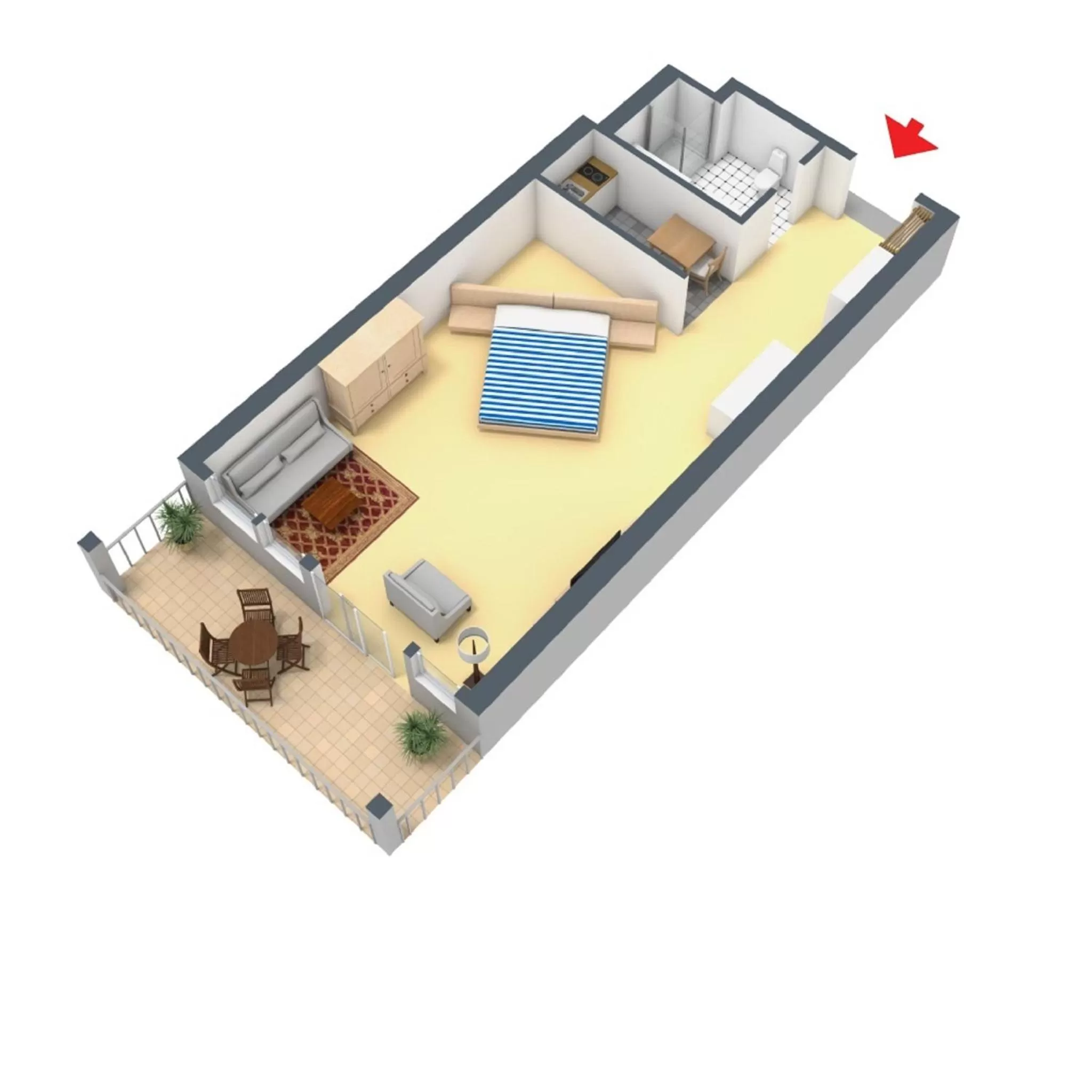 Floor Plan in Residenz Hopfensee