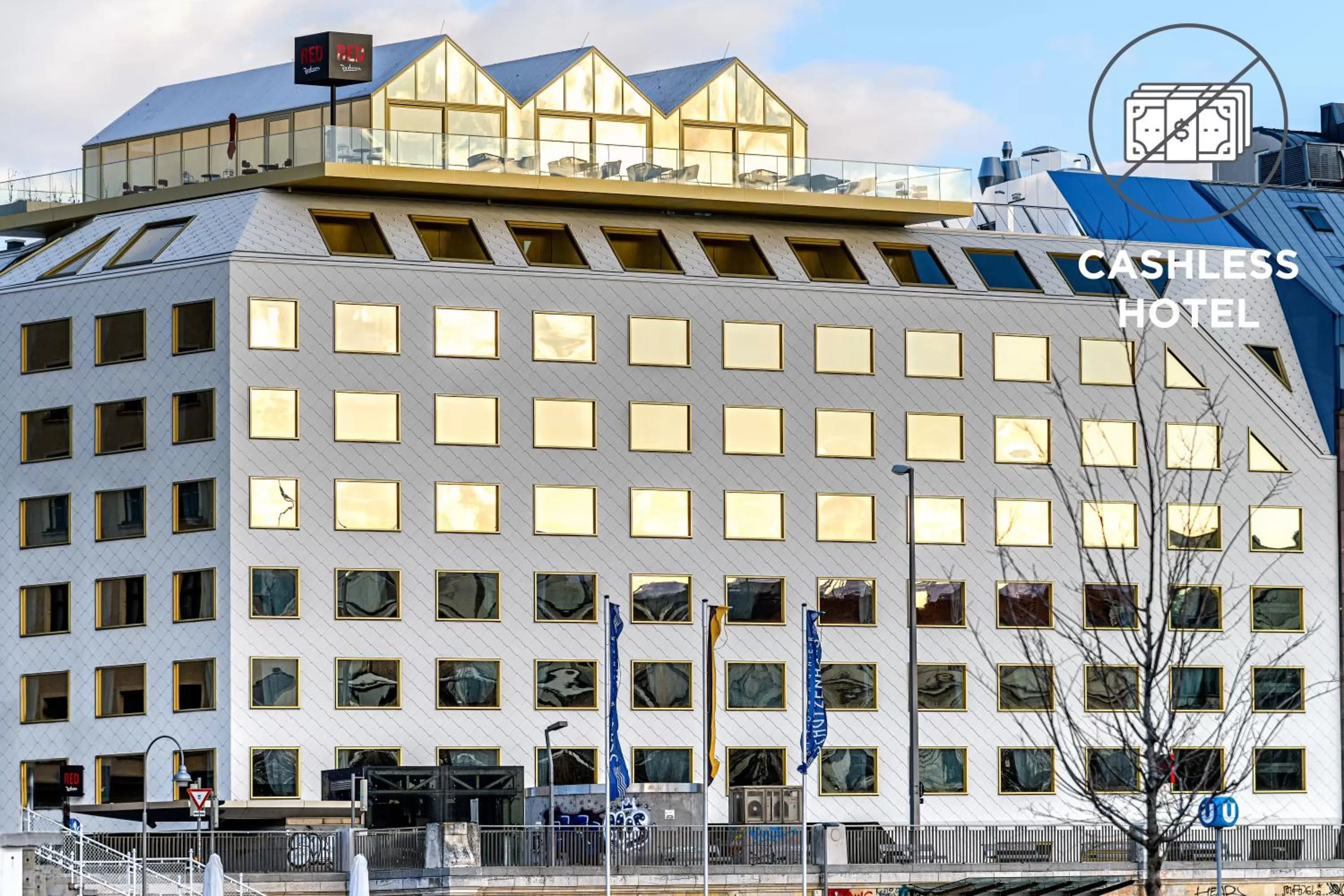 Property building in Radisson RED Hotel, Vienna
