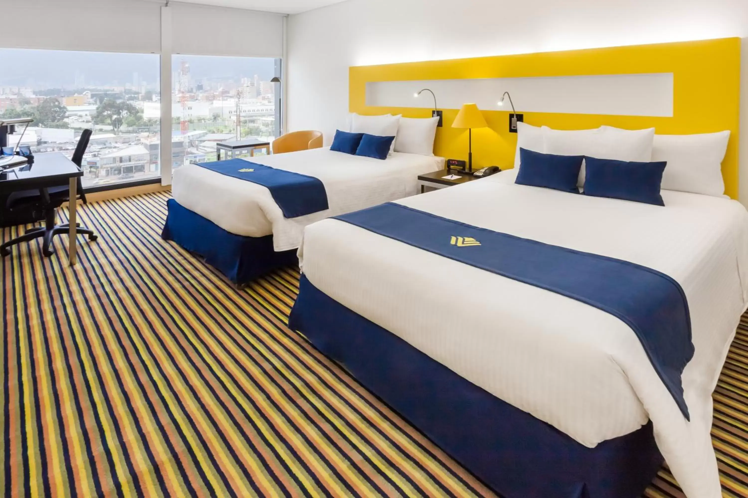 Deluxe Double Room with Two Double Beds in Wyndham Bogota Deluxe Double Room with Two Double Beds in Wyndham Bogota