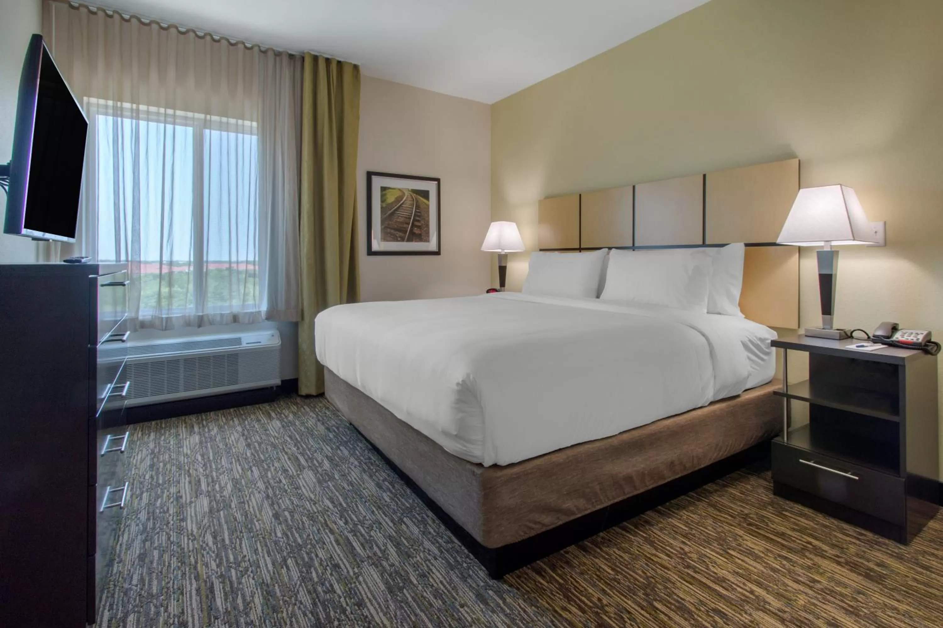 Bedroom, Bed in Candlewood Suites - San Antonio Lackland AFB Area by IHG