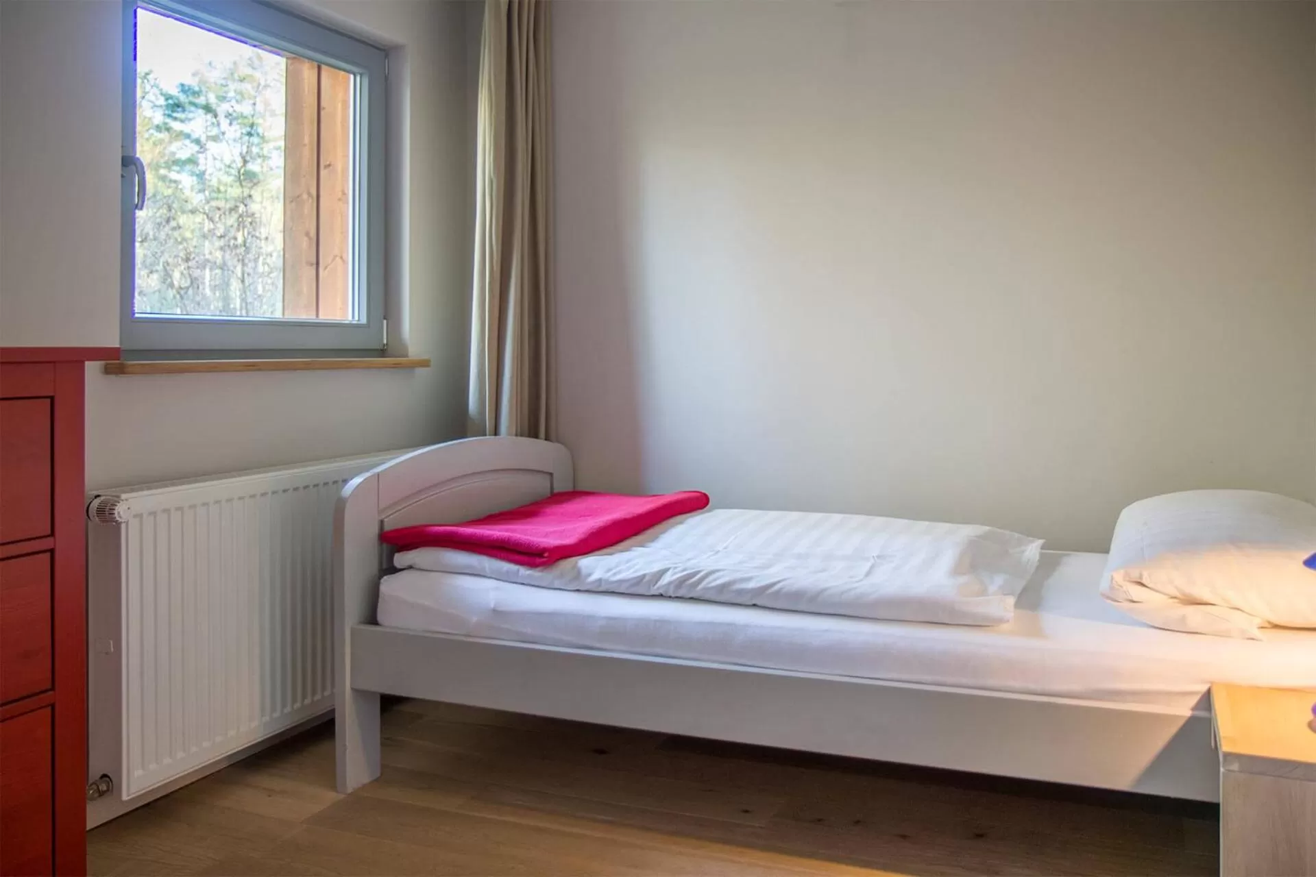 Bed in Biohotel Spöktal