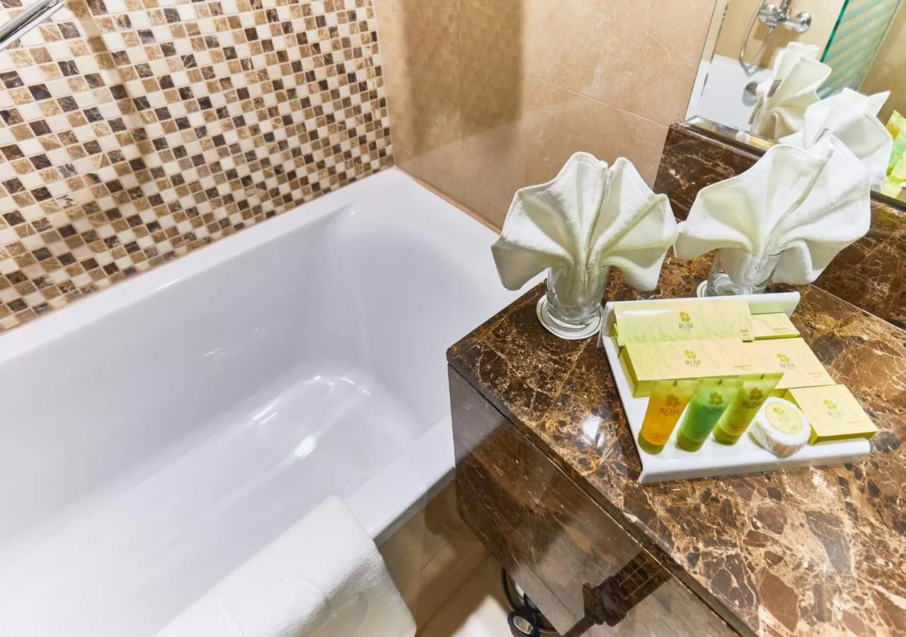Bathroom in Rose Plaza Hotel Al Barsha