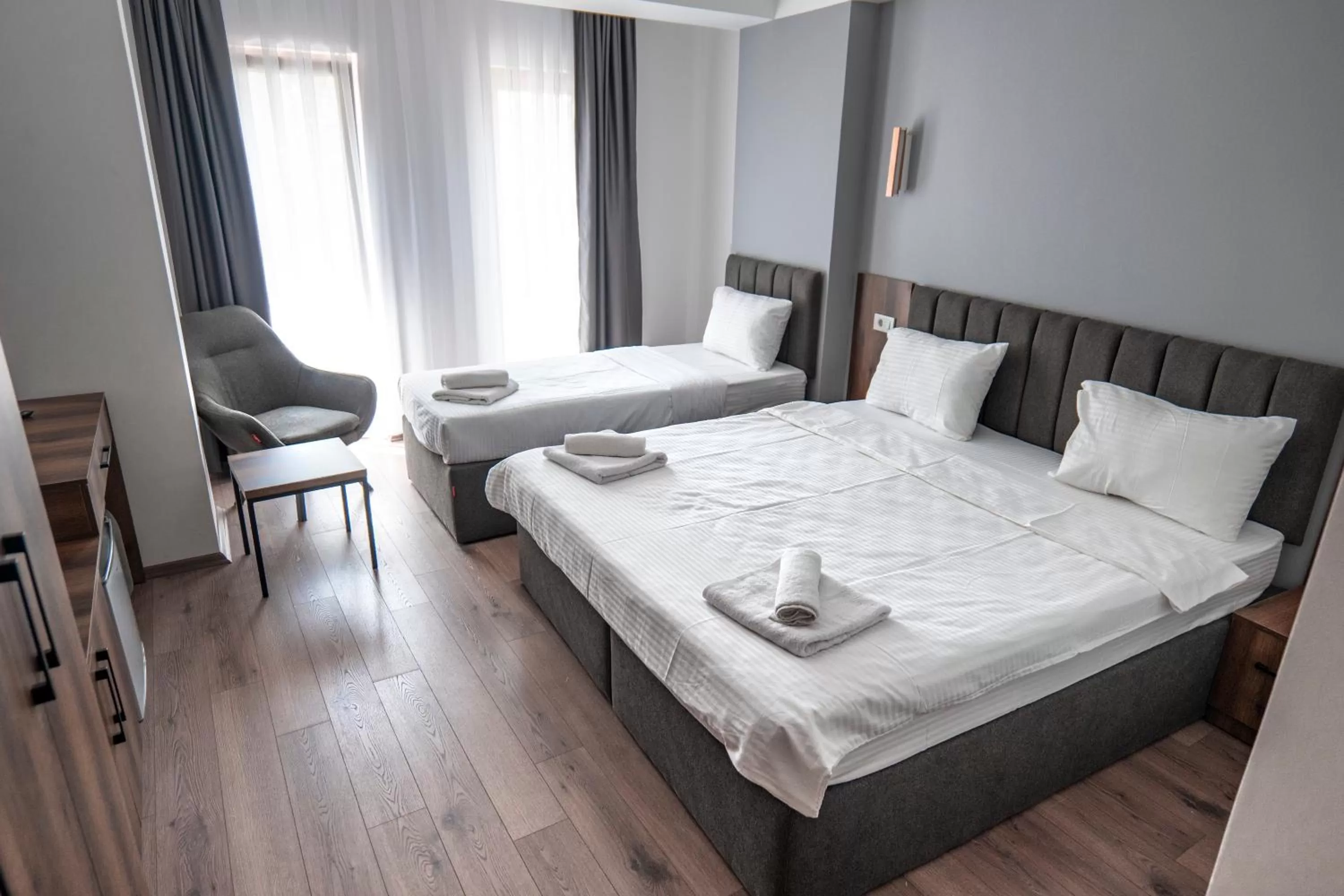 Bed in Hotel Diamond