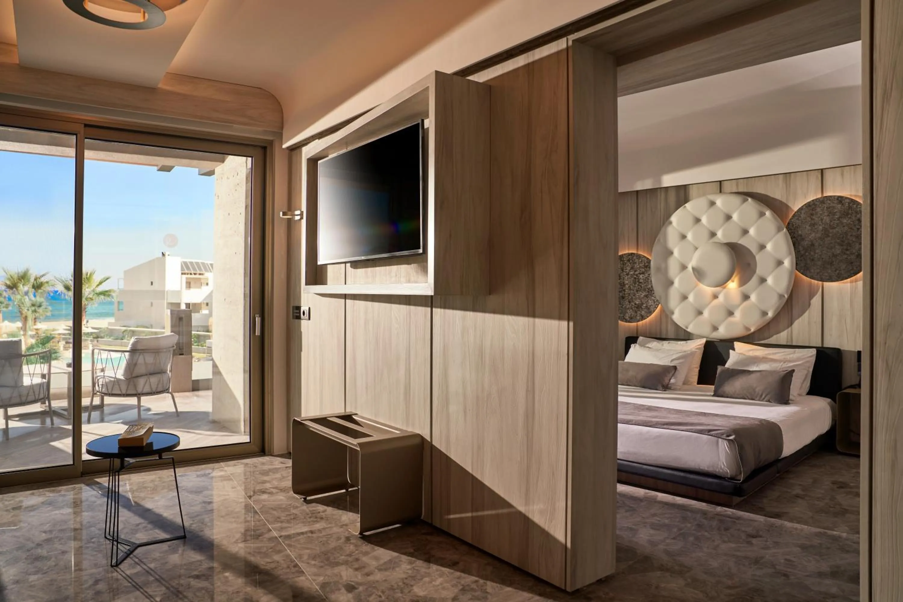 Bedroom, Bed in Nautilux Rethymno by Mage Hotels