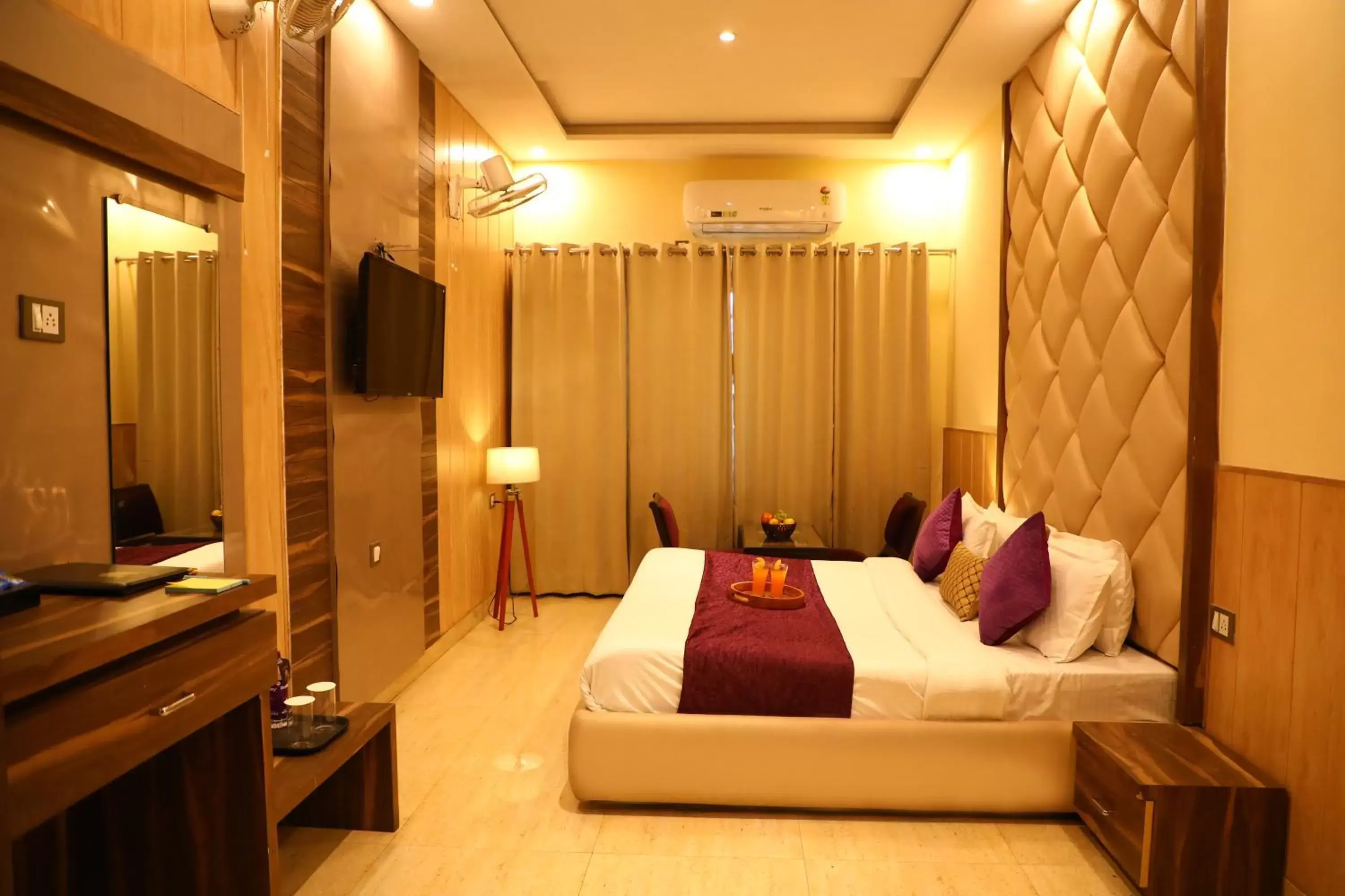 King Room with Balcony in Hotel Ganga Heights King Room with Balcony in Hotel Ganga Heights