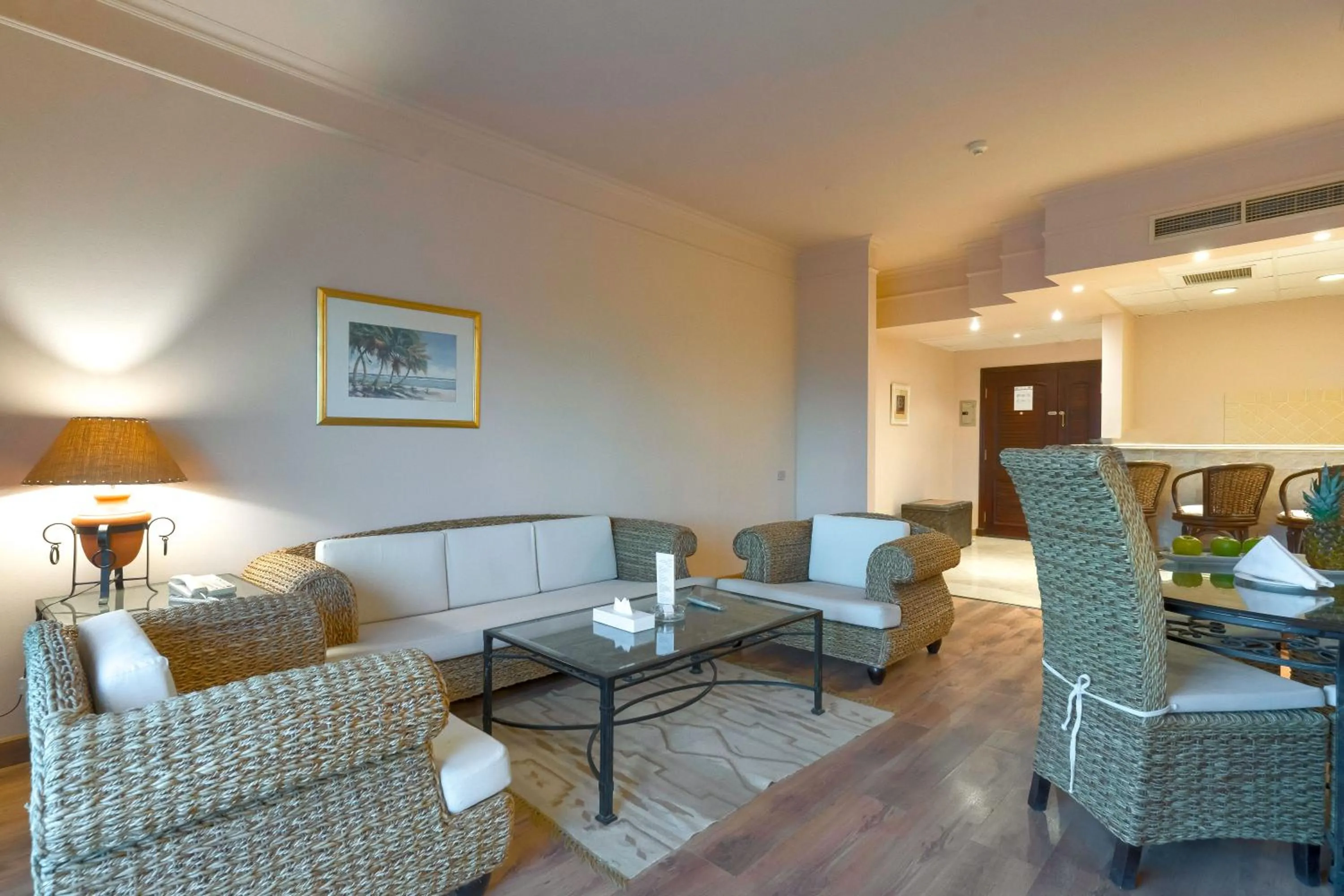 Seating area in Hurghada Coral Beach Hotel