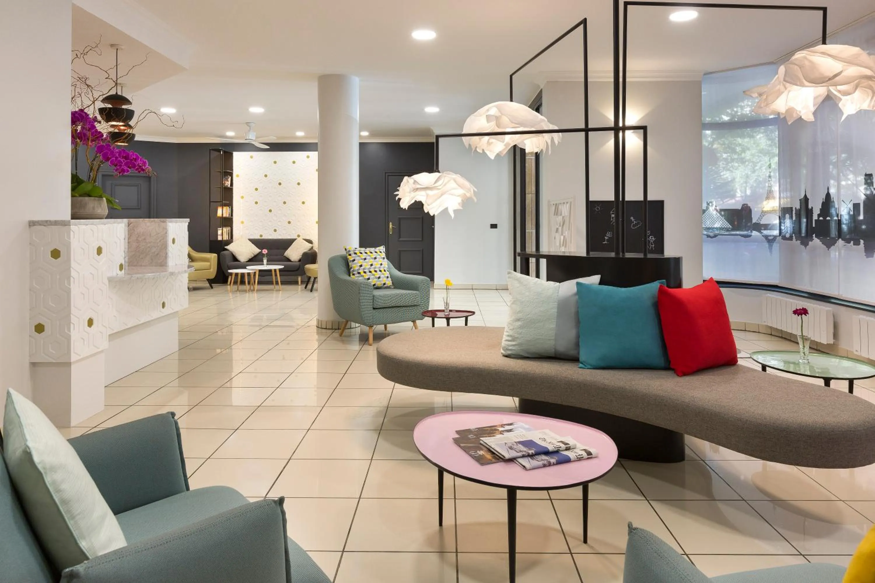 Lobby or reception in Citadines Bastille Gare de Lyon Paris