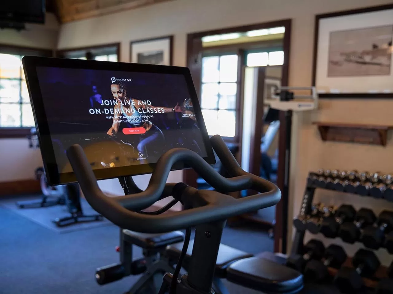 Fitness centre/facilities in UCLA Lake Arrowhead Lodge