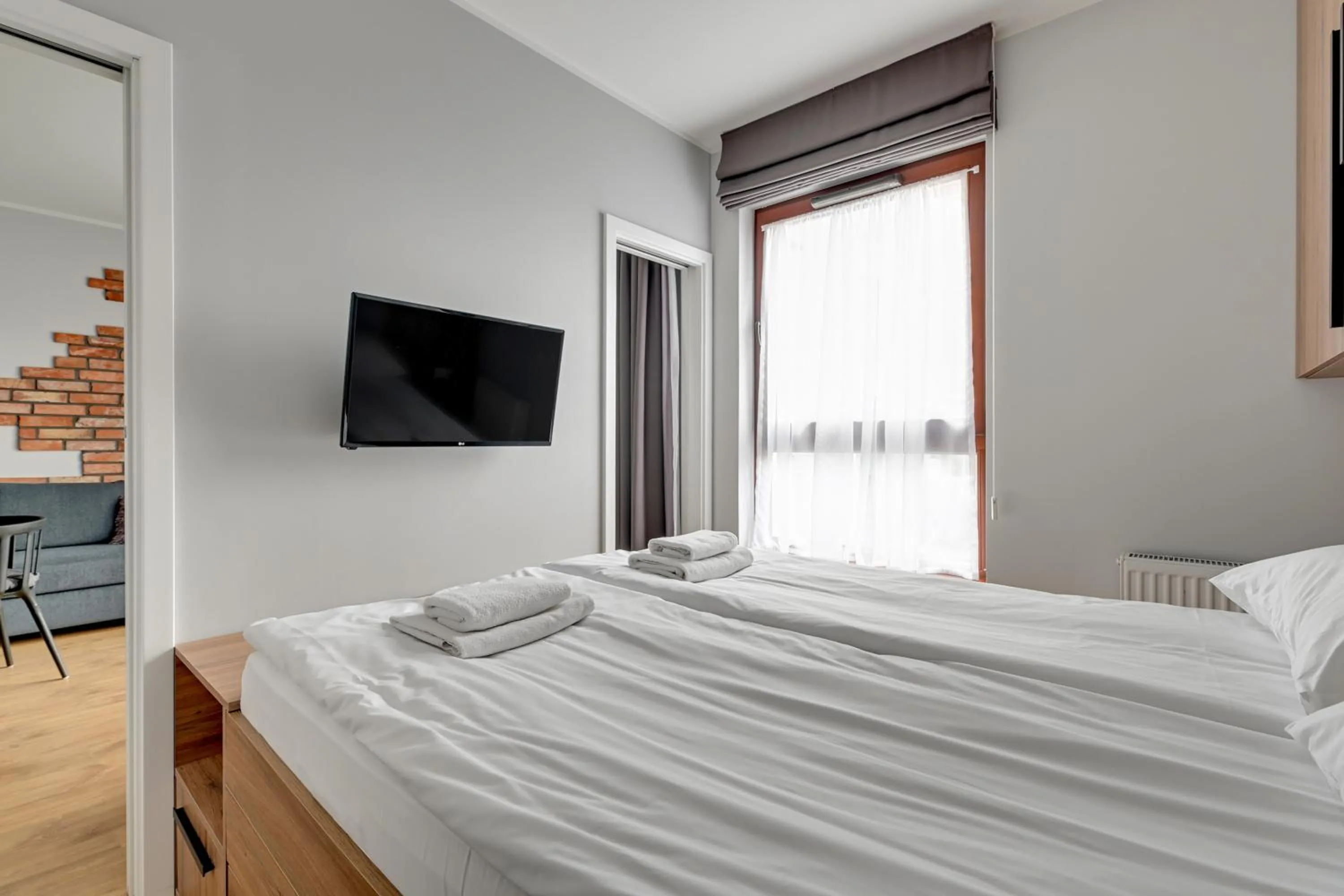 Bedroom, Bed in GRANO APARTMENTS Gdańsk Motława SPA & Wellness