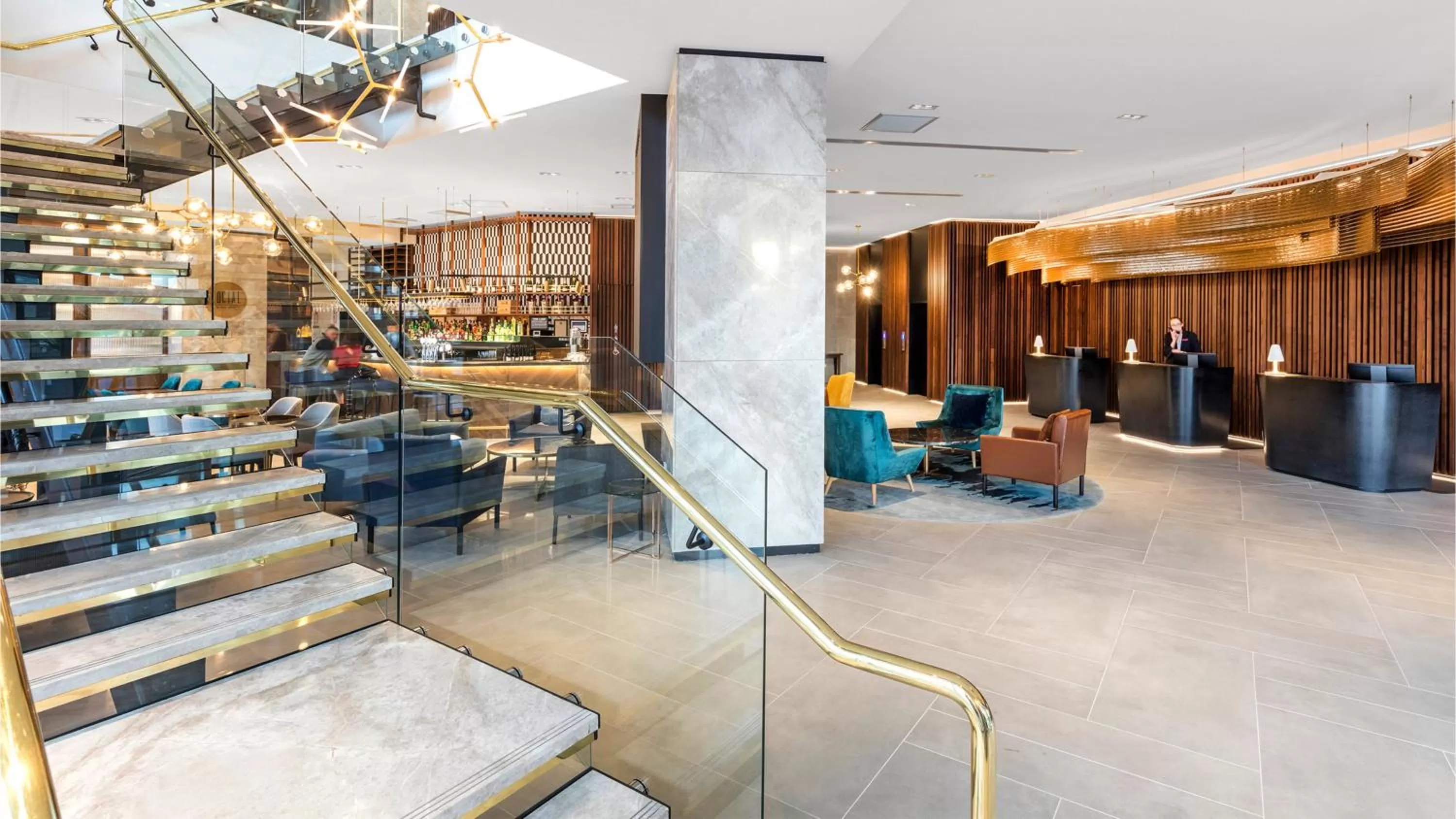 Lobby or reception in Crowne Plaza Christchurch by IHG