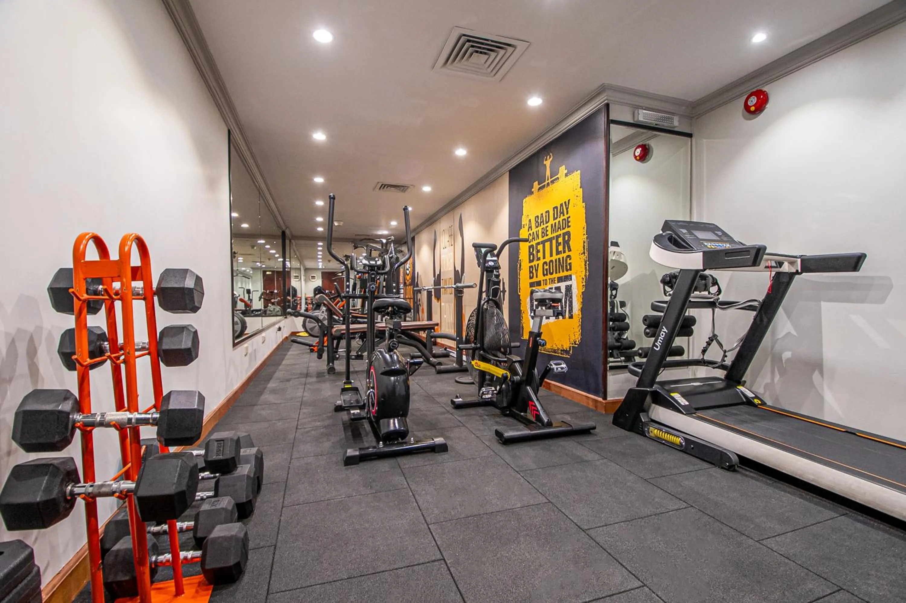 Fitness centre/facilities in Dar Al Taqwa Hotel