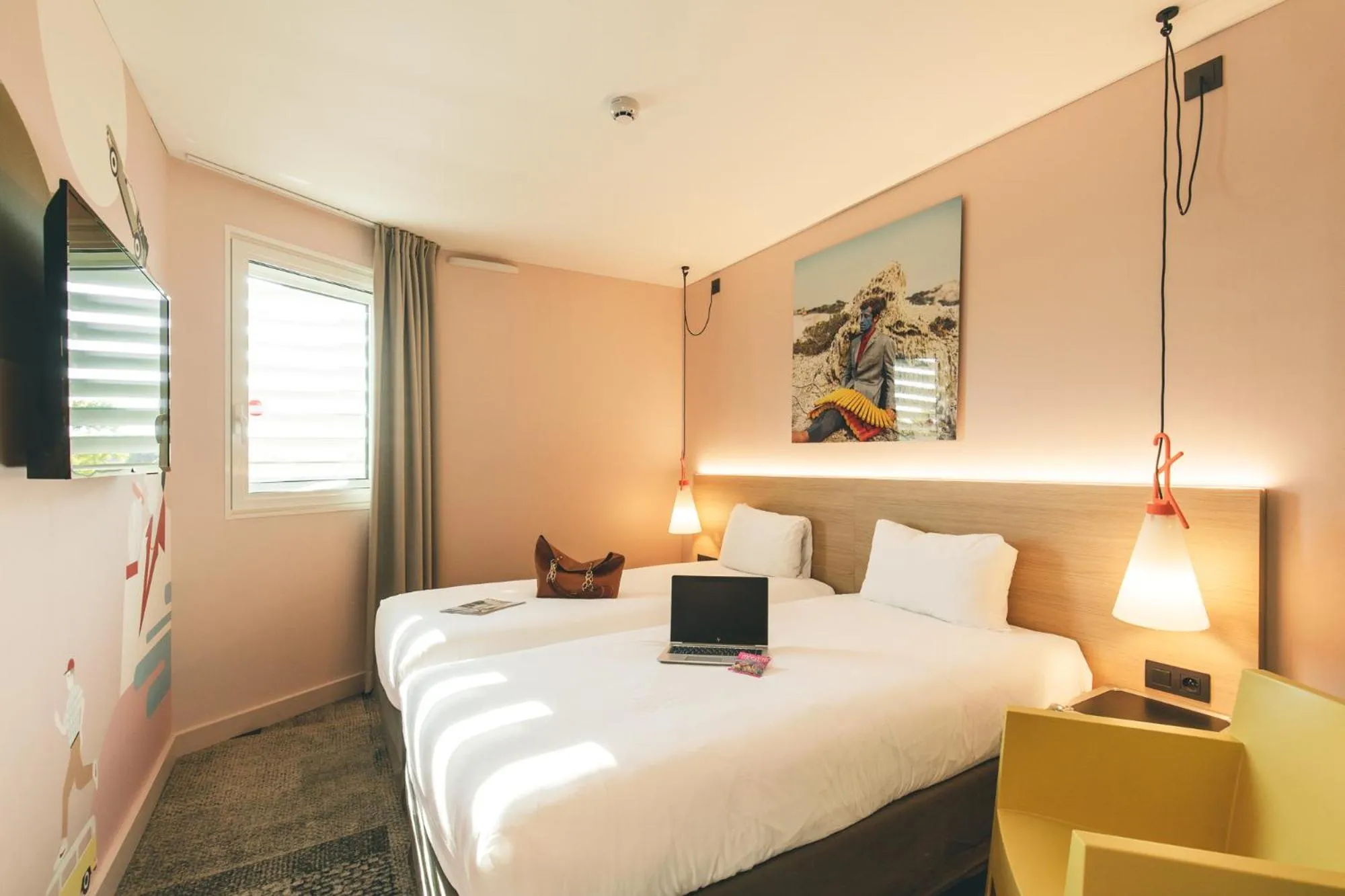 Bed in ibis Styles Lyon Centre Confluence