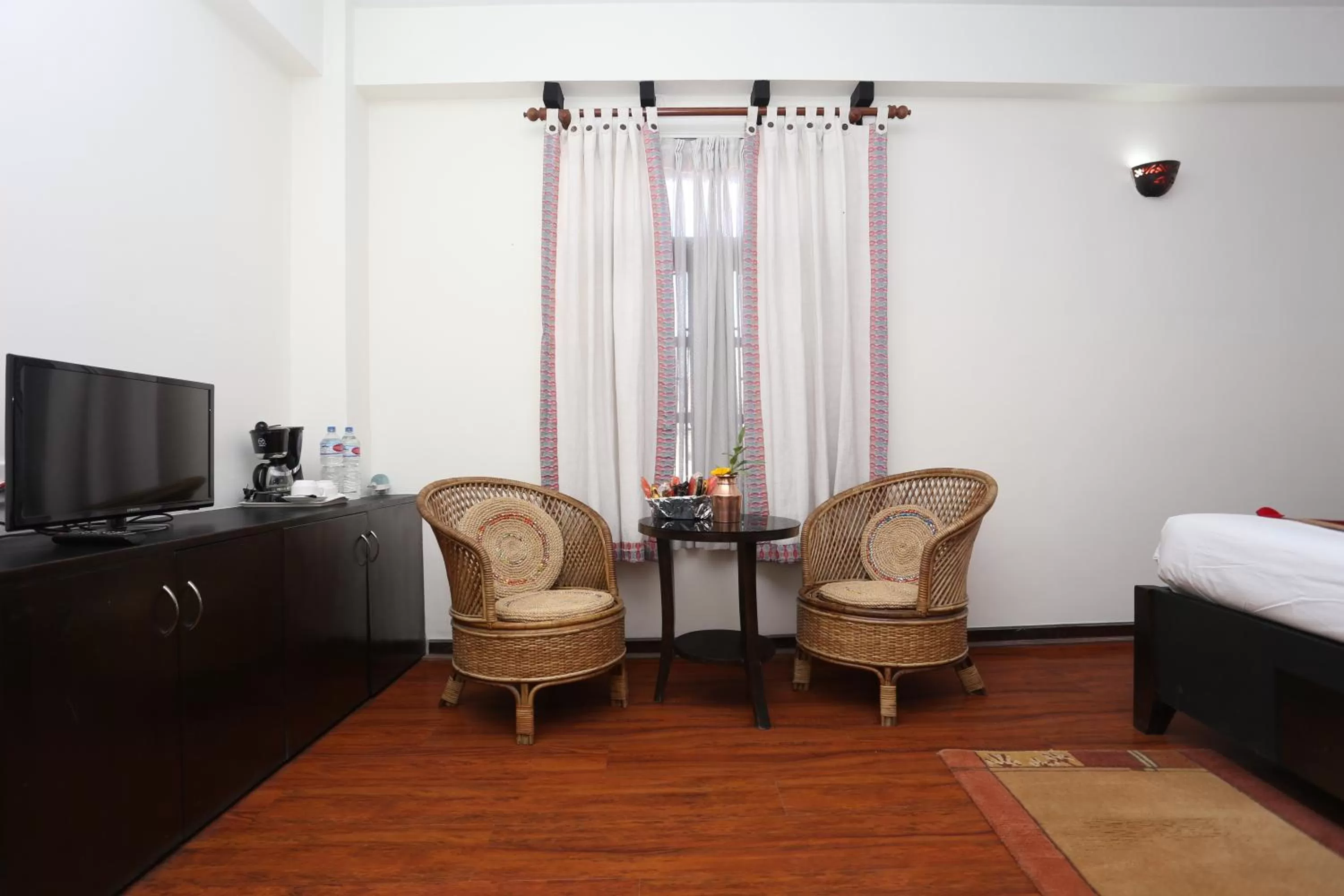 Living room, Bed in Thamel Eco Resort