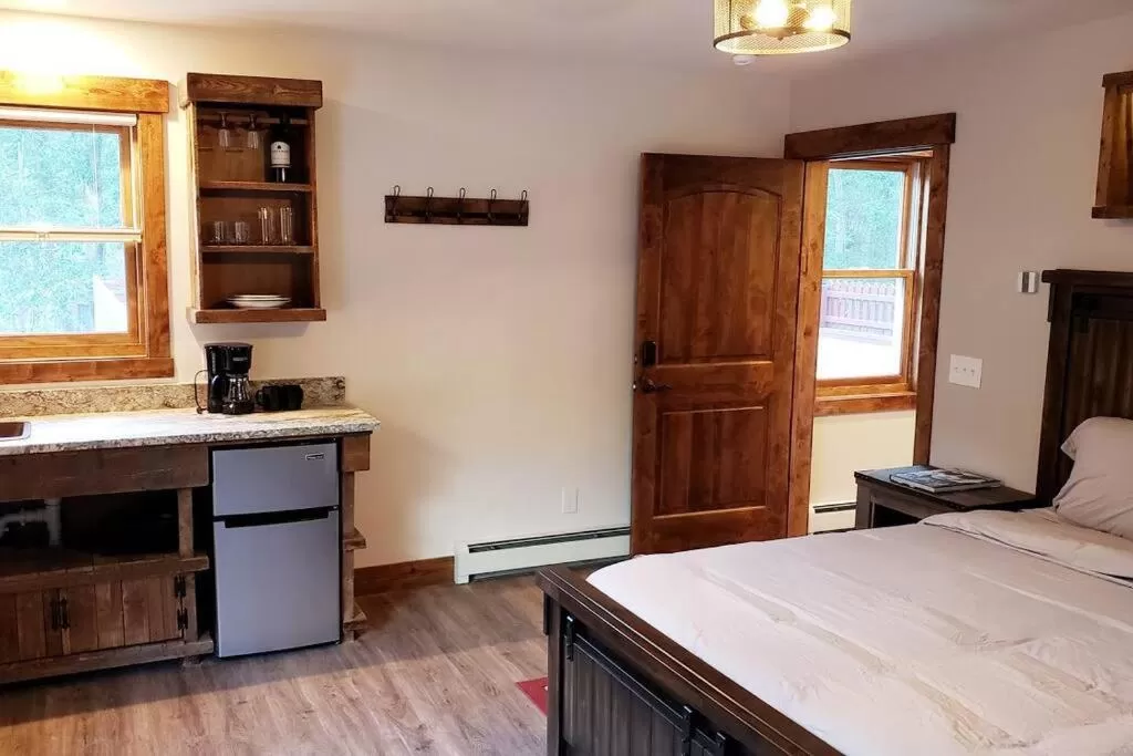 Bed in Clear Creek Inn