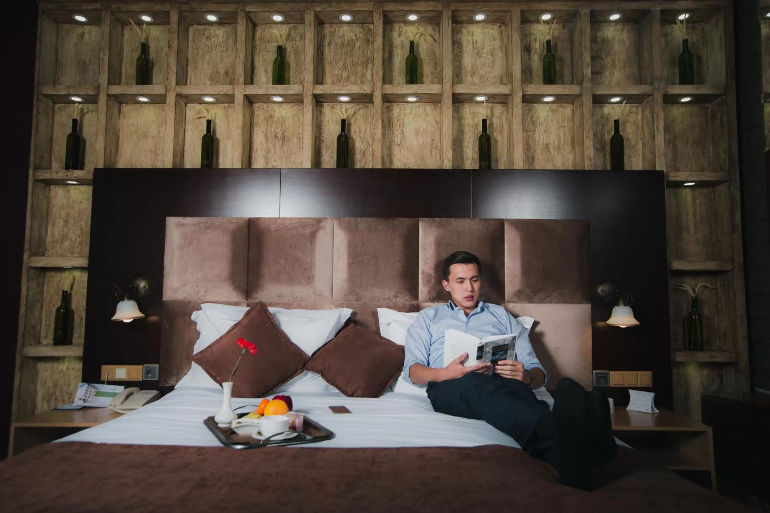 People, Bed in Megapolis Hotel Shymkent