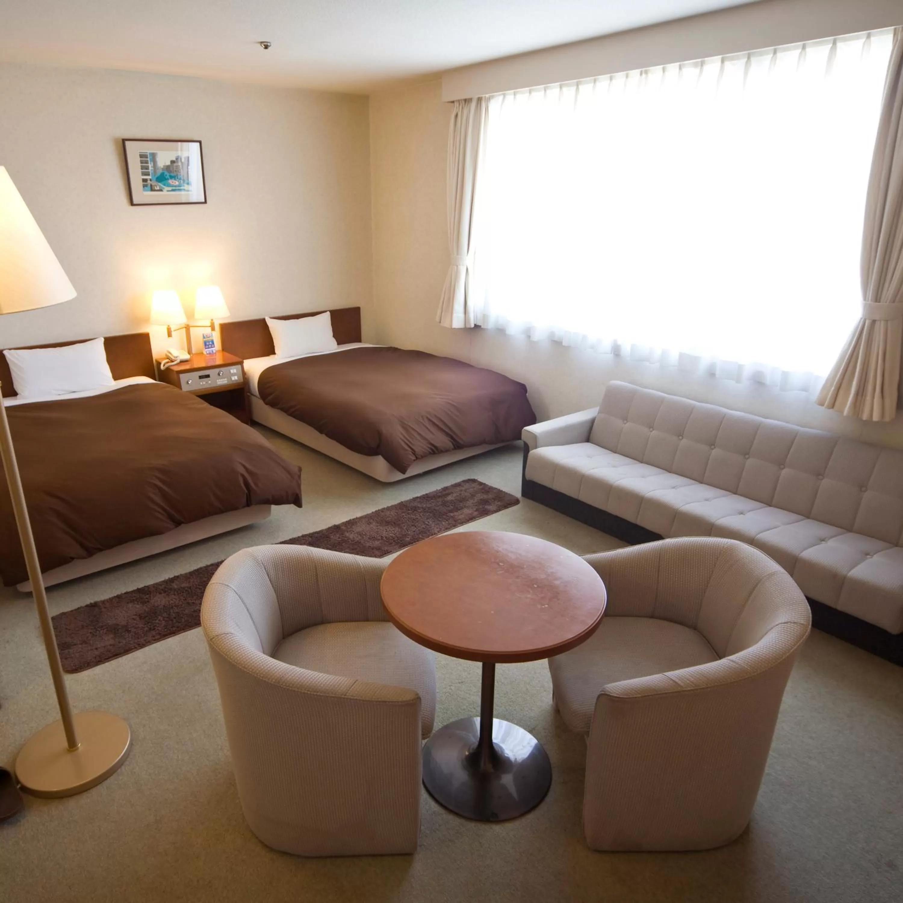 Bed in Utazu Grand Hotel