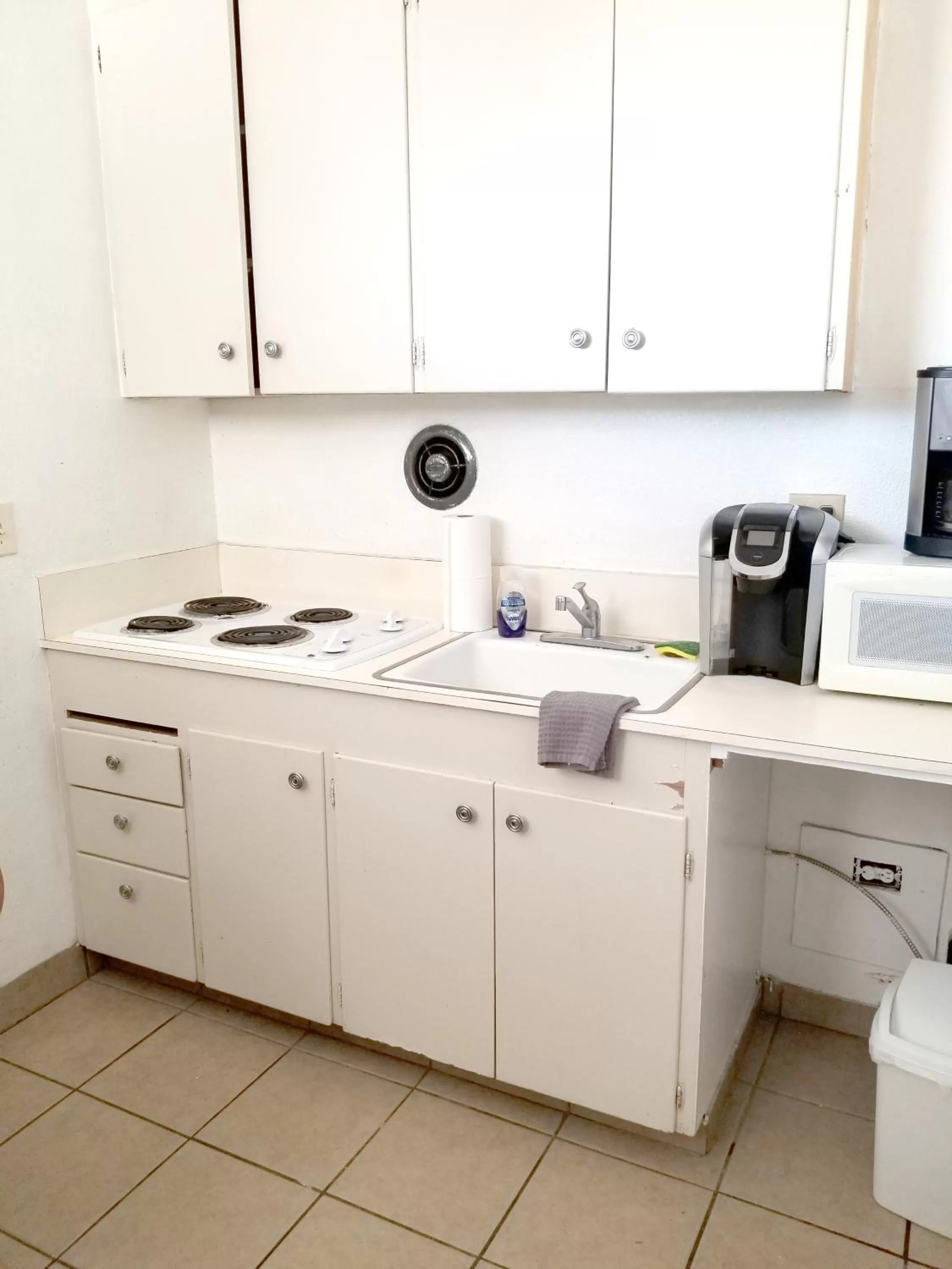 Kitchen or kitchenette in Sky-Palace Inn & Suites Hutchinson