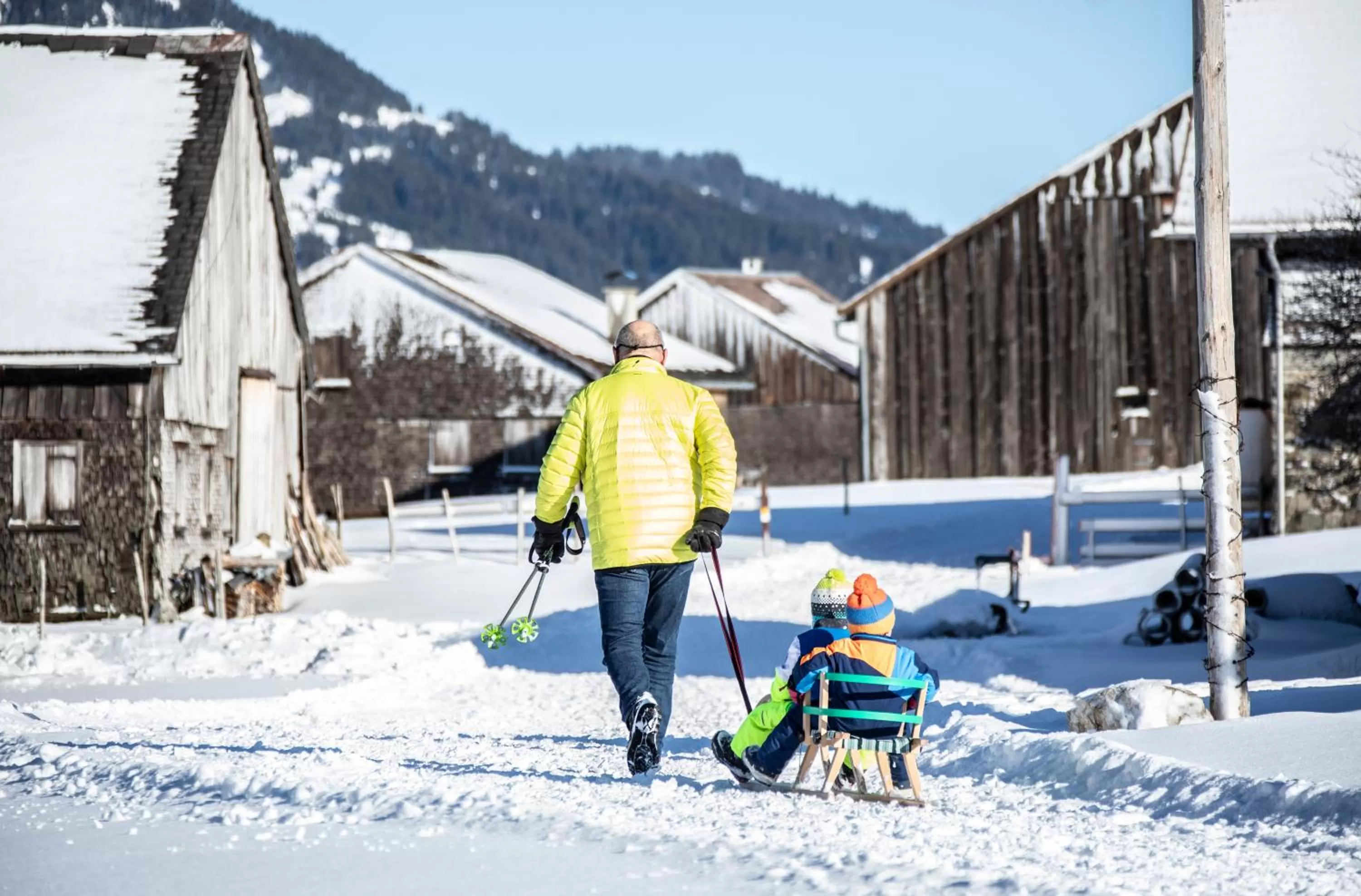 Hiking, Winter in s´Amagmach