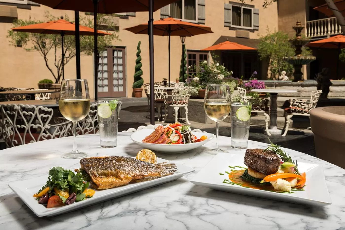 Food in Ayres Hotel Costa Mesa Newport Beach