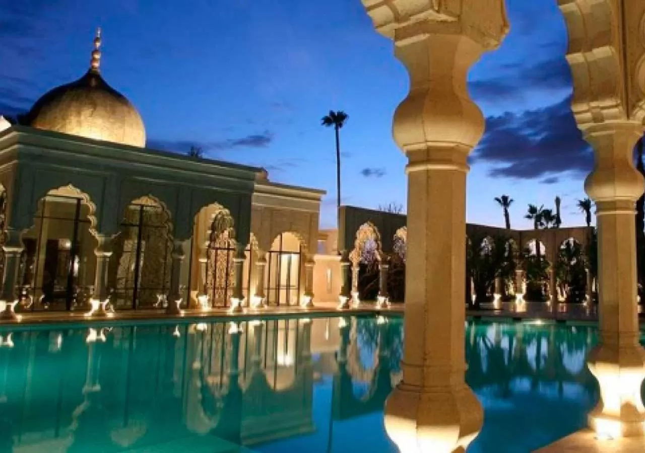 Pool view in Palais Namaskar