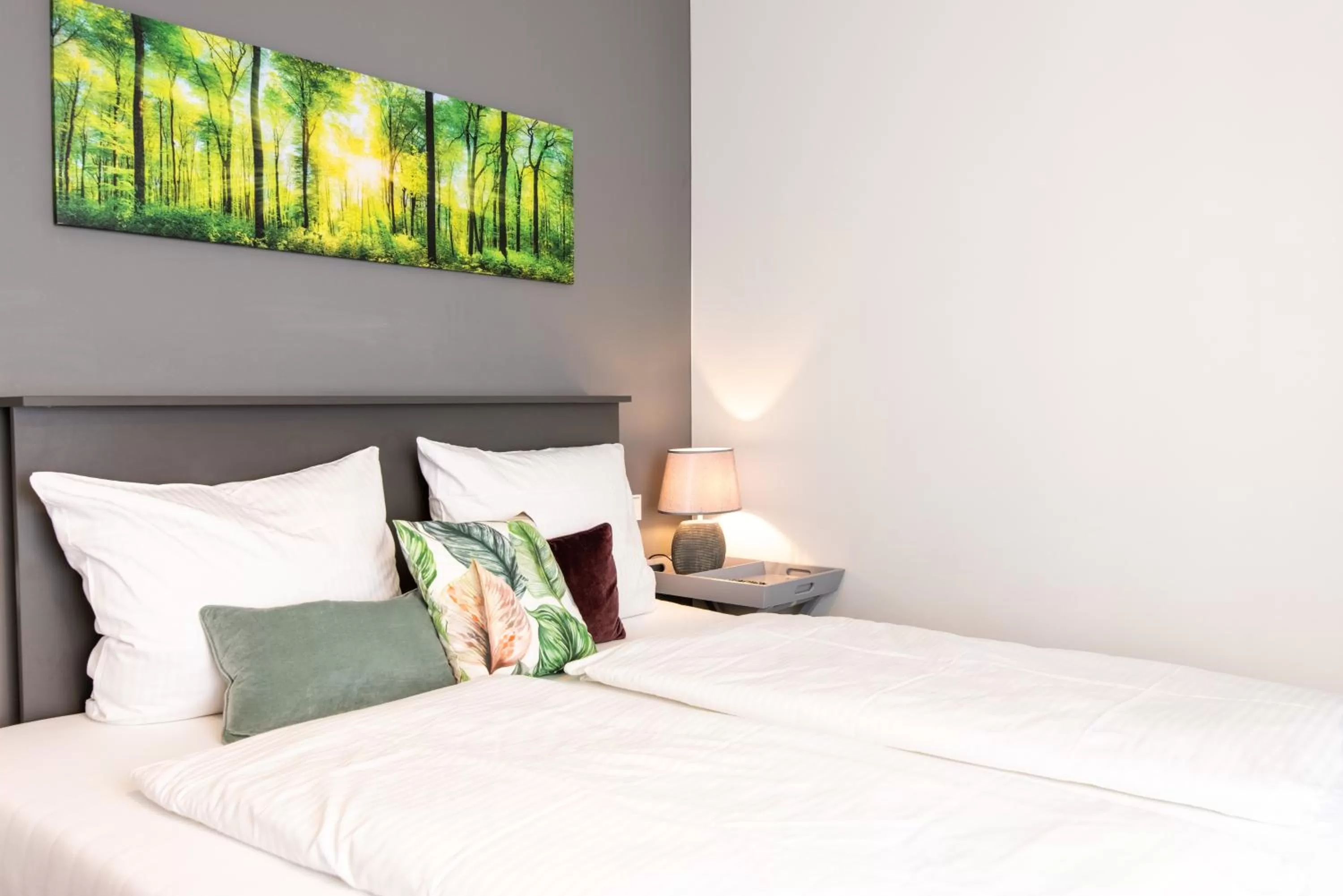 Bed in Luxstay Bad Nauheim - Self-Check-In